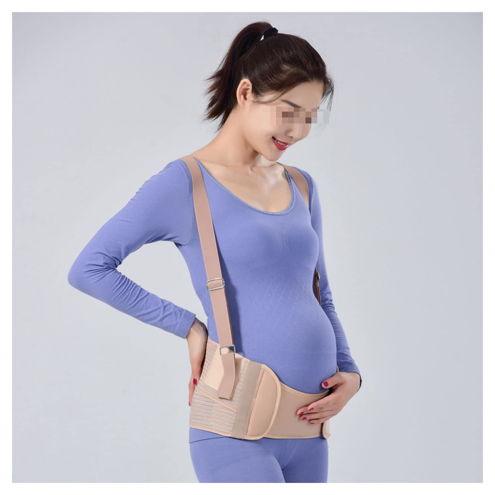 **Maternity Belly Band for Pregnancy Support - Adjustable Abdomen & Back Brace, Prenatal Protector for Comfort - Ideal for Daily Wear, Workouts & Postpartum Recovery**