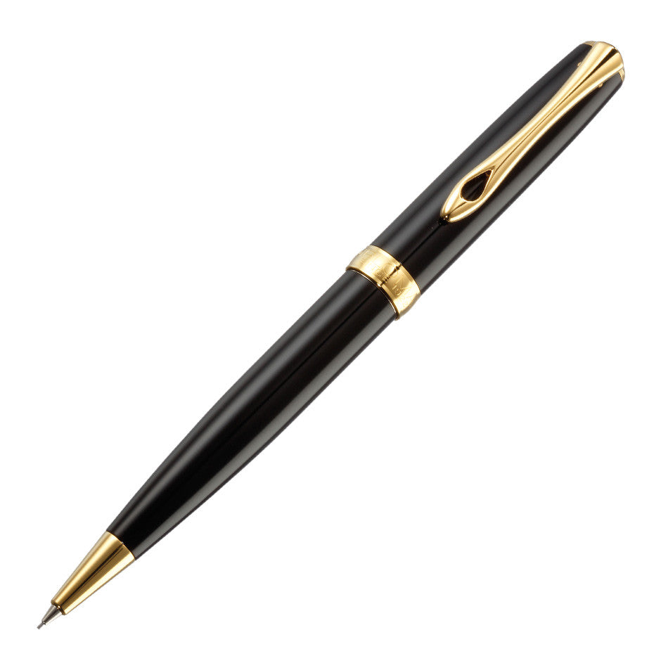 Diplomat Excellence A2 Black Lacquer Fountain Pen with Gold Trim - Premium Writing Instrument for Business, Gifts & Luxury Collectibles