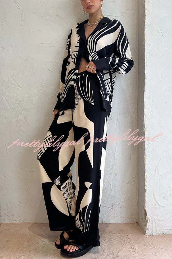 Stylish Elastic Waist Wide Leg Pants with Pockets - Comfortable Drape Lounge Pants for Women - Perfect for Casual Wear, Office, Travel & Yoga