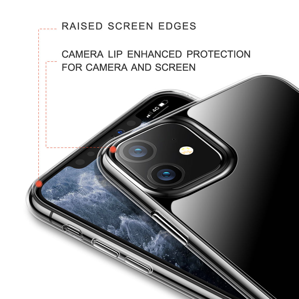 iPhone 11 Case 6.1 Inch - Unicorn Beetle GLASS Slim Clear Protective Cover | Shockproof & Scratch Resistant | Perfect for Everyday Use, Travel & Outdoor Activities