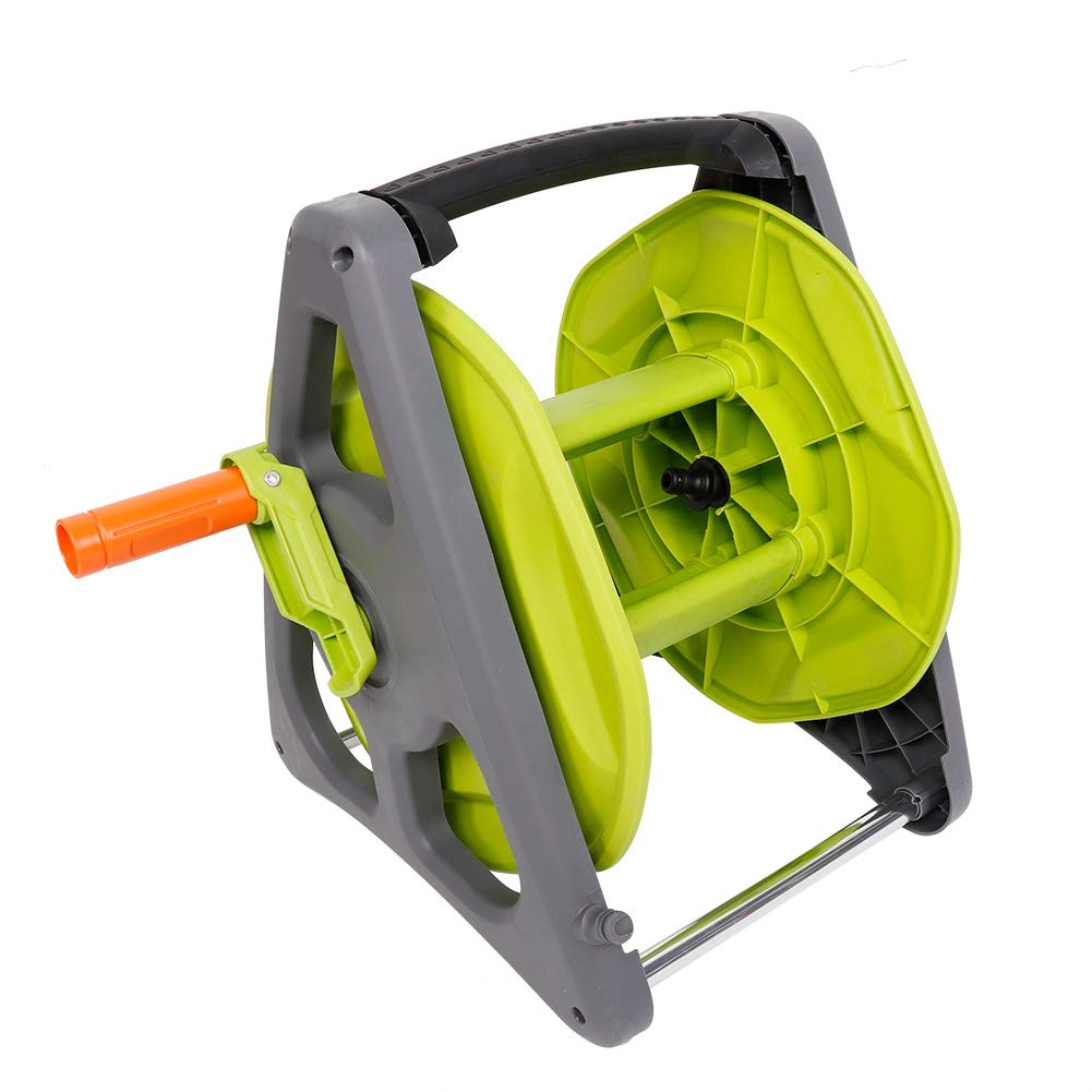 ASiXX Heavy Duty Portable Garden Hose Reel with 150ft Capacity - Retractable Water Hose Storage Holder for Lawn, Farm & Outdoor Use - Perfect for Watering Plants, Washing Cars & Yard Maintenance