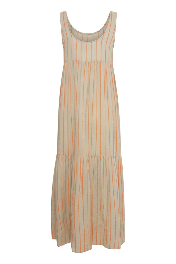 Foxa Women's Striped Maxi Dress - Flowy Long Sleeve Boho Summer Beach Dress for Vacation, Party & Casual Wear