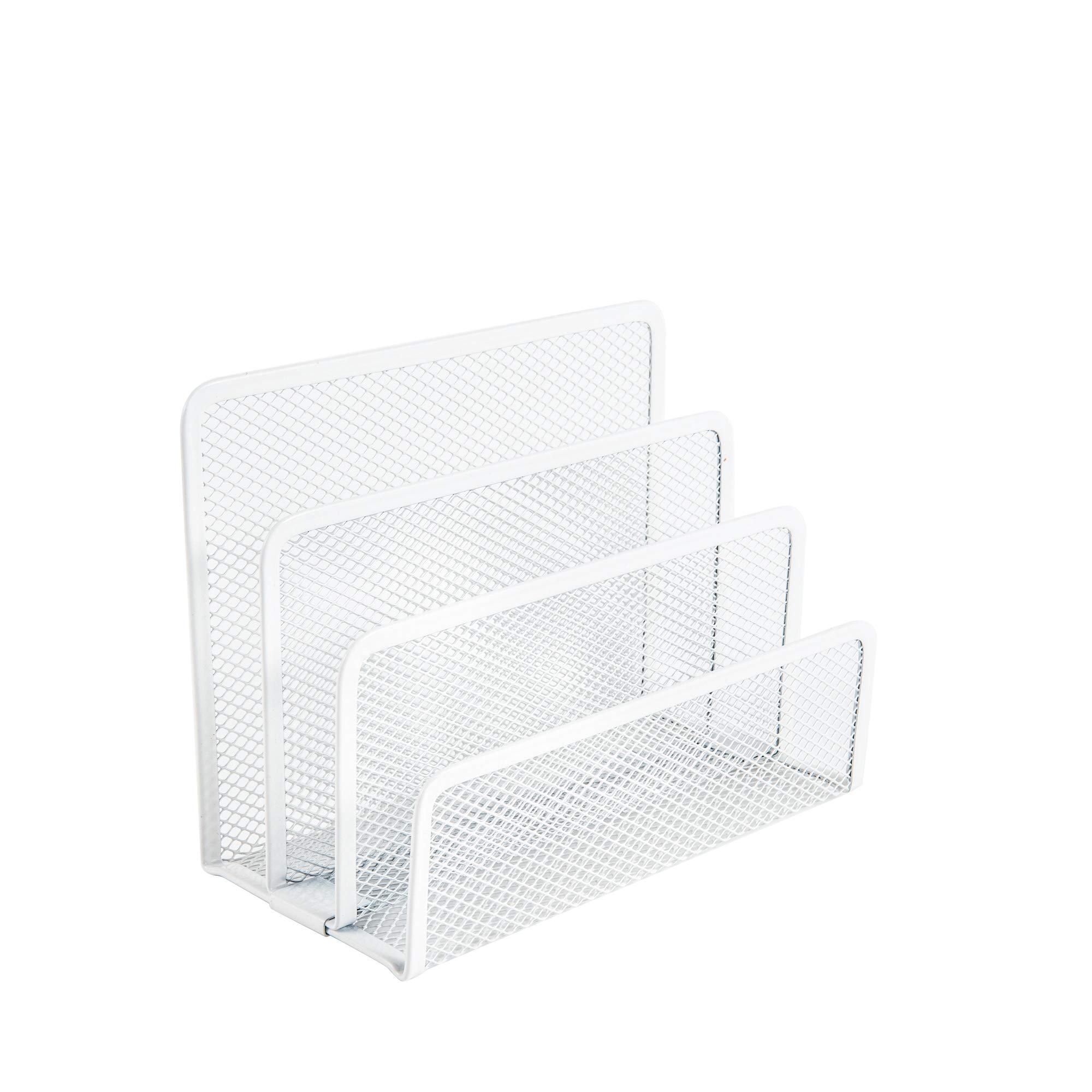 VANRA 3-Tier Metal Letter Tray - White Desk Organizer for Office & School - Perfect for Mail, Documents, Newspapers & Office Supplies Storage