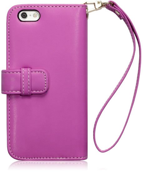 Apple iPhone 6 Plus / 6S Plus Wallet Case with Card Slots - Floral Pink Design for Women, Perfect for Everyday Use & Travel Protection