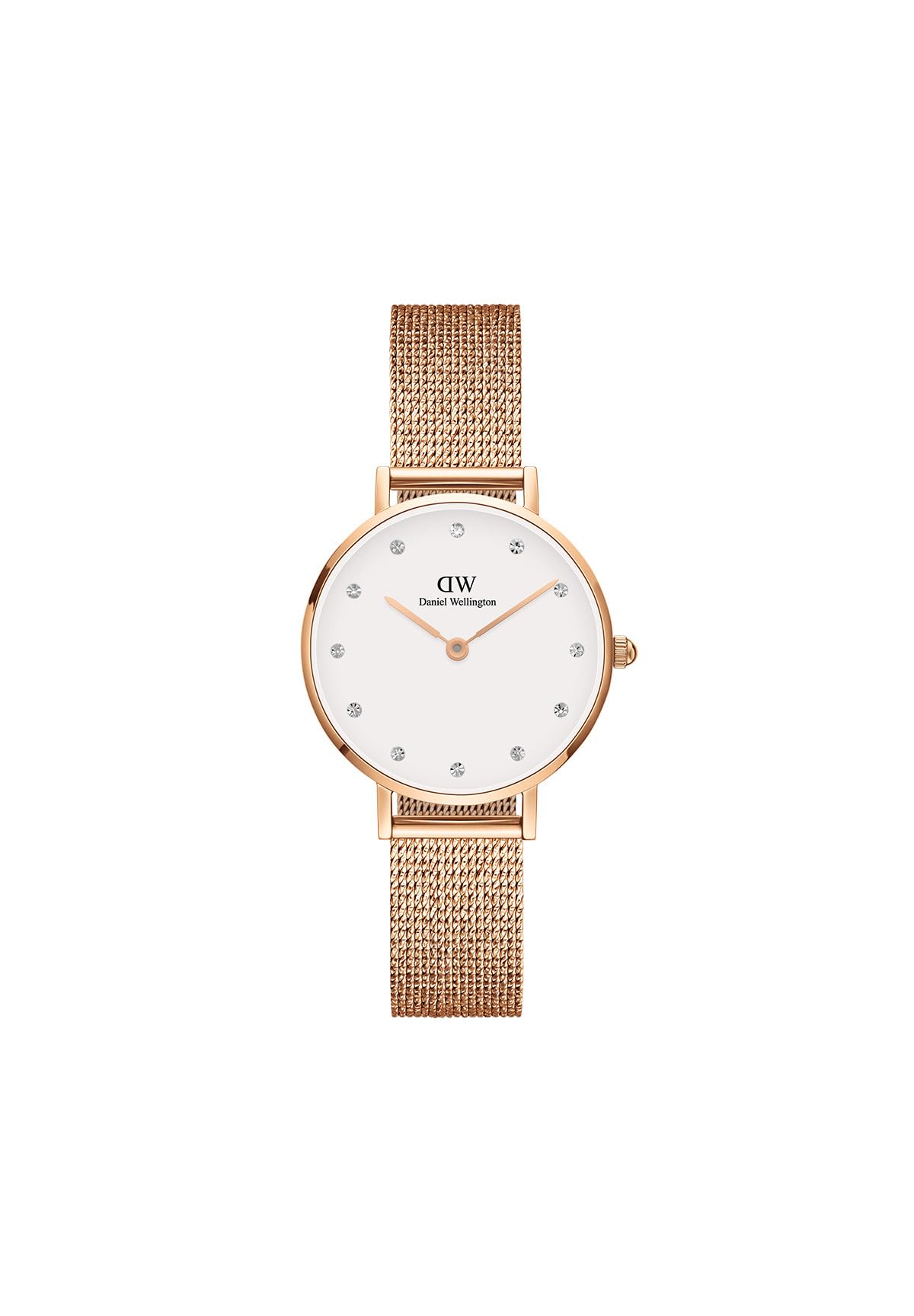 Daniel Wellington Petite 28mm Rose Gold Watch - Stainless Steel 316L & Crystal Accents - Elegant Women's Fashion Watch for Everyday Wear & Special Occasions