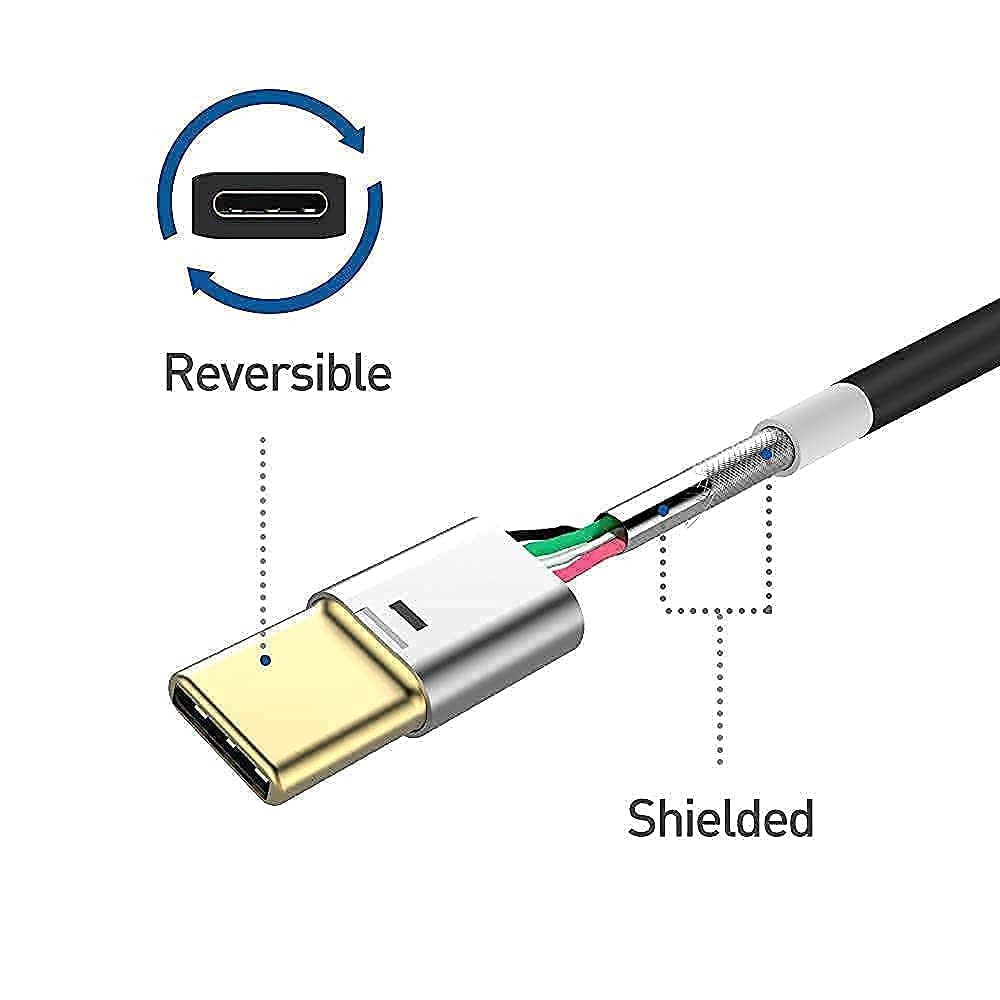 Cable Matters 6ft USB C to USB C Monitor Cable - 4K 60Hz, 100W Power Delivery, 5Gbps USB 3.1 Gen 1 & 3-Pack 3.3ft Slim USB C Cables - for 4K Monitors, Fast Charging, and High-Speed Data Transfer