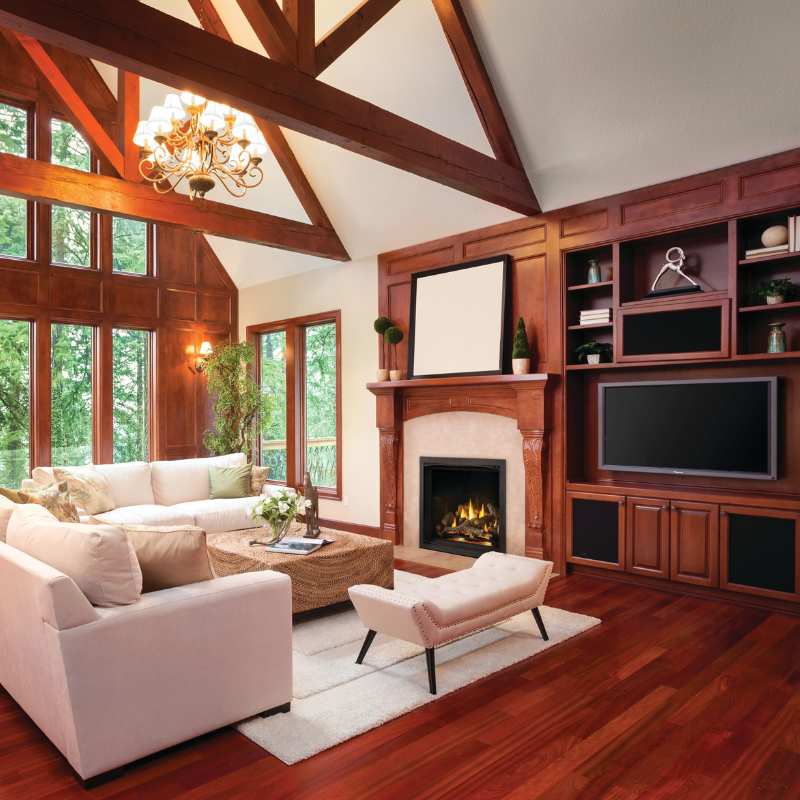 Napoleon Elevation X 42 Inch Direct Vent Gas Fireplace - EX42 | Indoor Heating for Living Rooms & Bedrooms | Modern Home Decor
