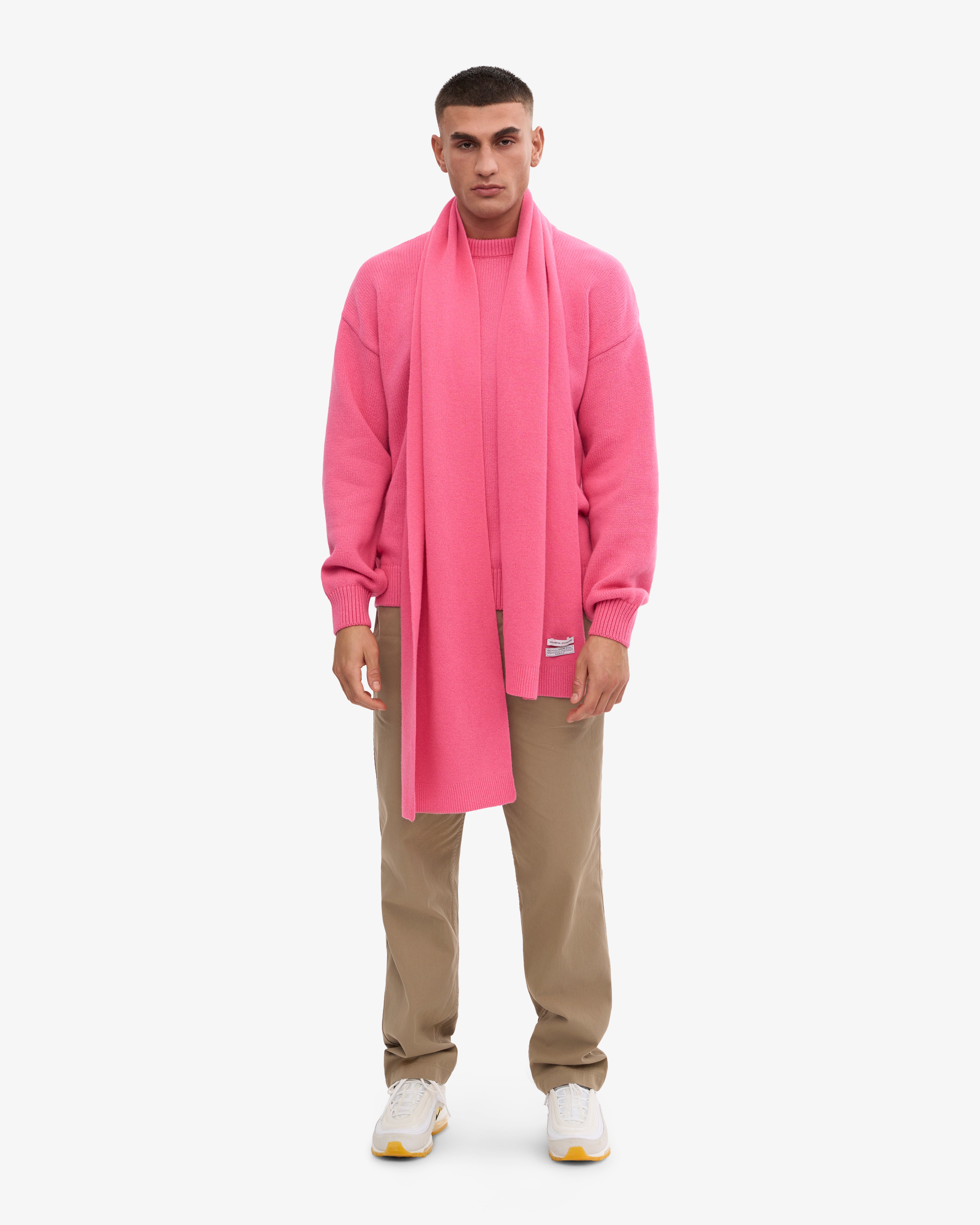 Soft & Warm Merino Wool Scarf - Bubblegum Pink Winter Accessory for Women & Men | Perfect for Cold Weather, Outdoor Activities & Fashion Styling