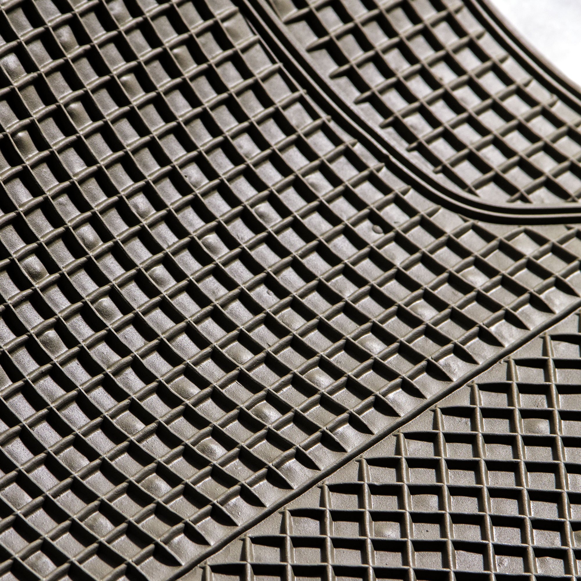 Premium All-Weather Automotive Floor Mats - Universal Fit for Cars, SUVs & Trucks | Tan Beige ClimaProof Checker Design | Anti-Slip Protection | FH Group F11300BEIGE | Ideal for Daily Commute, Road Trips & Off-Road Adventures