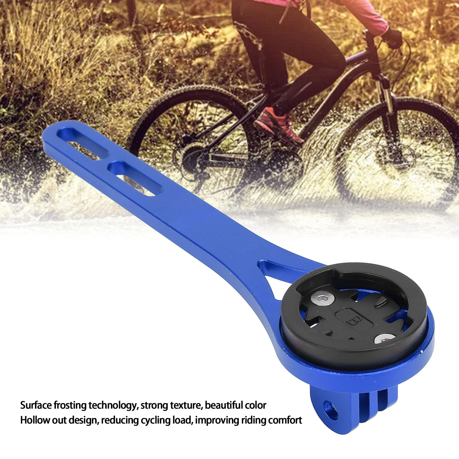 Lightweight Aluminum Alloy Bike Computer Mount - Durable & Sturdy Cycling GPS Holder with Matte Finish | Perfect for Road Bikes, Mountain Bikes & Indoor Cycling