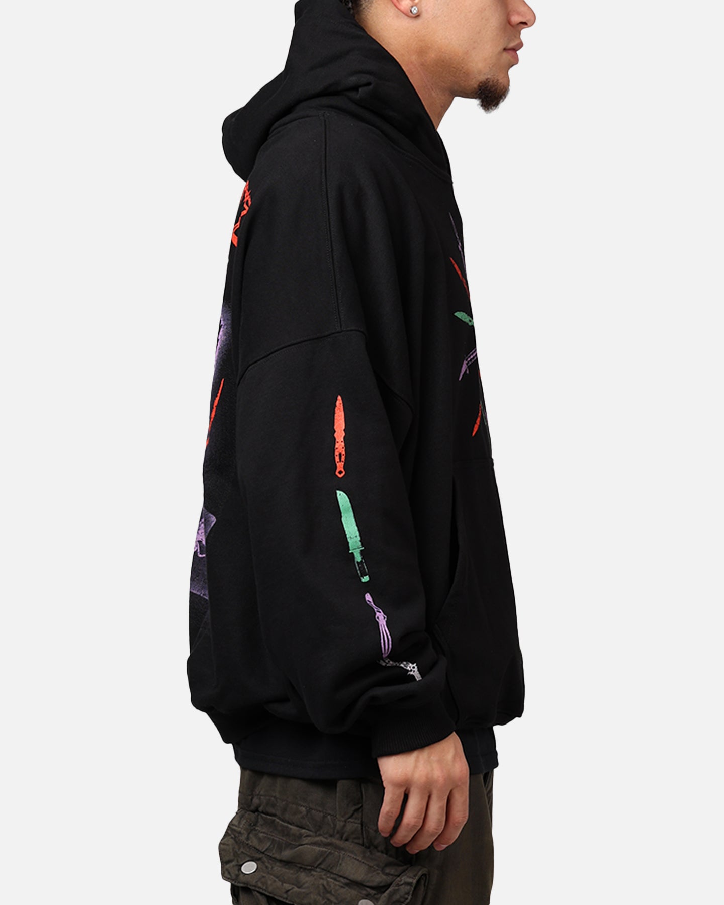 DC Batman The Joker Scars Premium Hoodie - Black Superhero Graphic Pullover for Men & Women | Perfect for Cosplay, Halloween & Comic Con