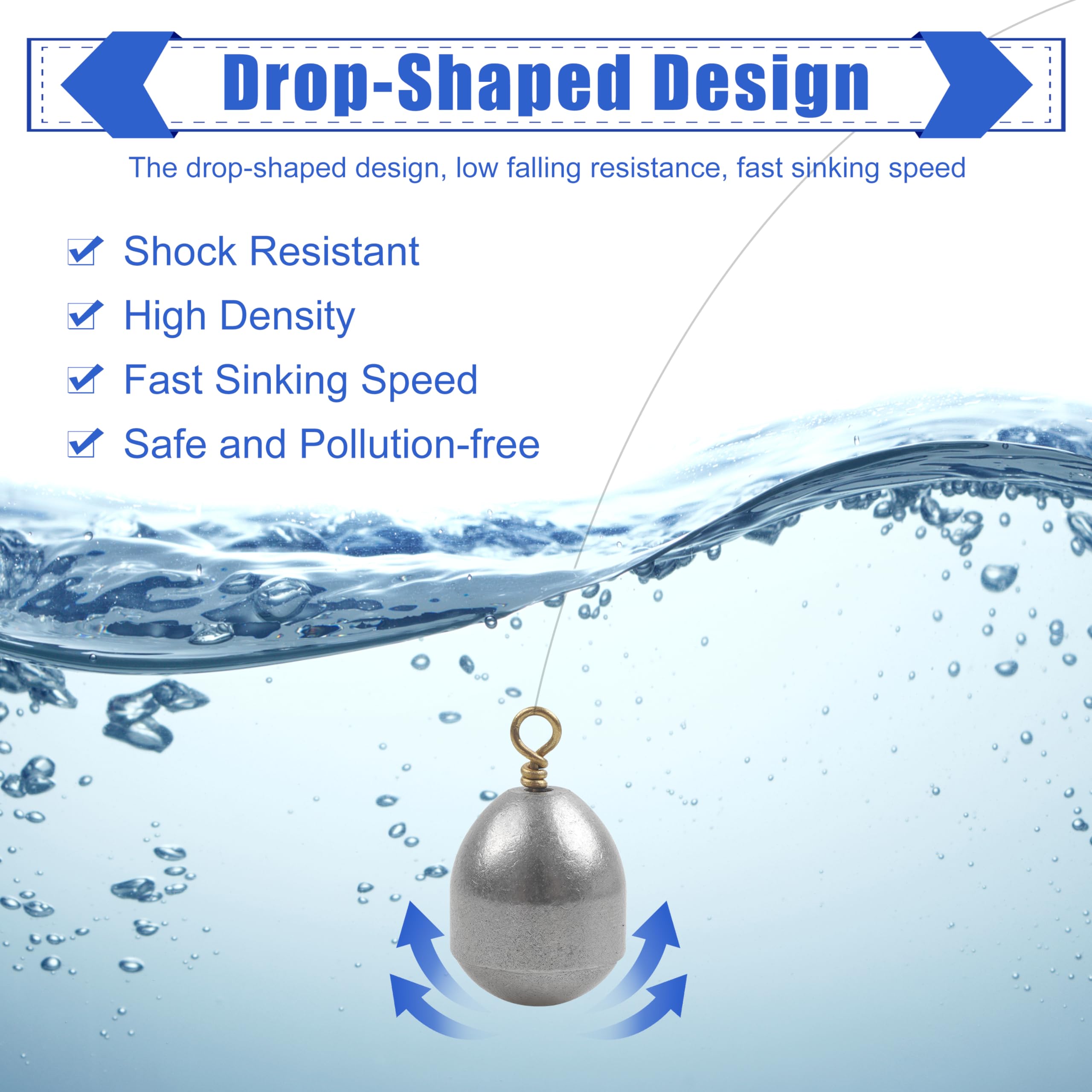 15/25pcs Bass Fishing Weights Sinkers - Steel Drop Shot Sinkers with Ring (1/8oz-1oz) for Saltwater & Freshwater Fishing - Perfect for Casting, Bottom Fishing & Drop Shot Techniques