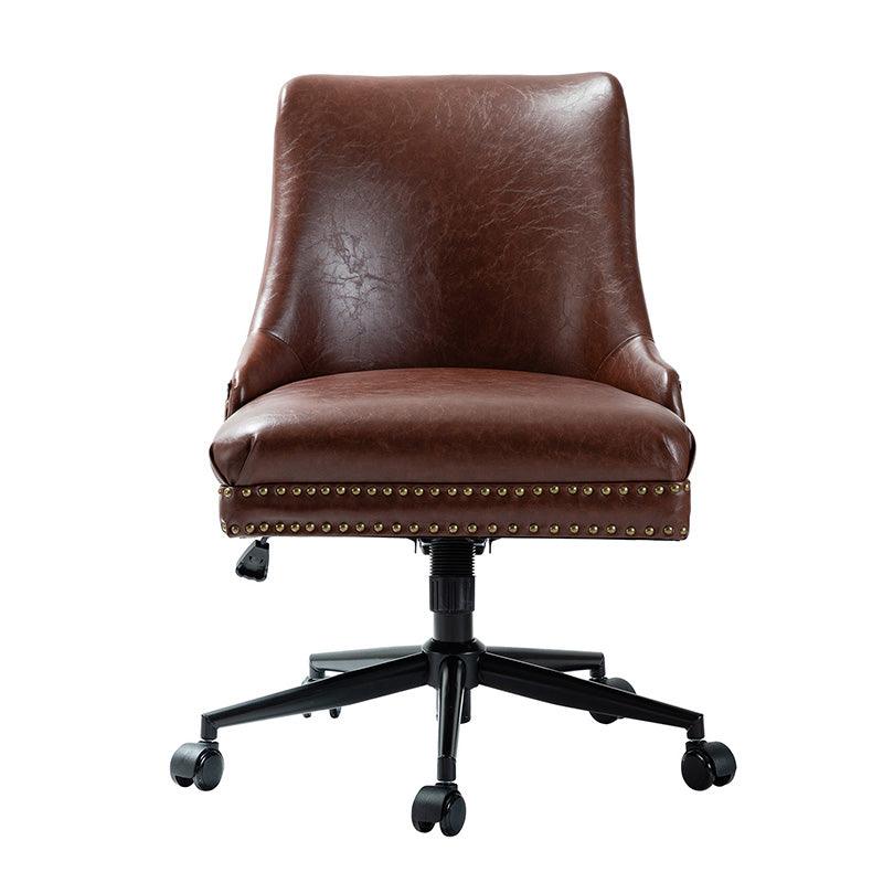 Juniper Vegan Leather Office Chair - Ergonomic Executive Desk Chair for Home & Office - Eco-Friendly PU Leather, Adjustable Height, Comfortable Seating for Long Hours