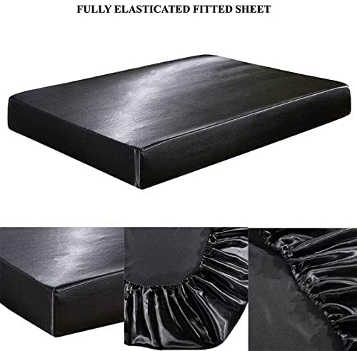 Luxury 100% Silk Satin Sheet Set 4Pcs - Full XL Size (54