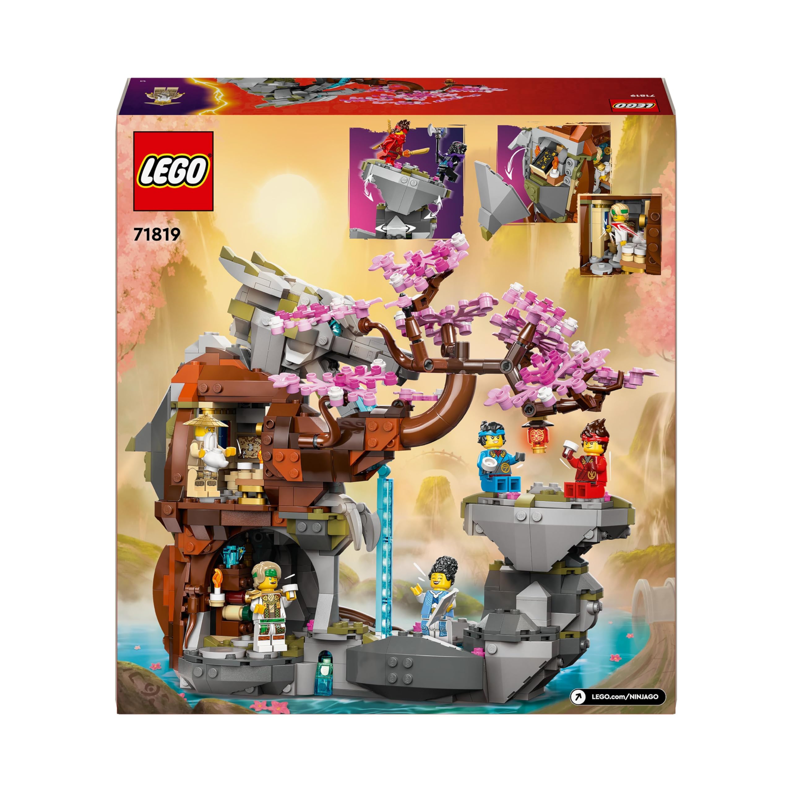 LEGO Ninjago Dragon Stone Sanctuary Building Set with 6 Ninja Minifigures - Adventure Play & Display Model - Gift for Kids Ages 13+ (71819) | Perfect for Role-Playing Battles & Collector's Showcase