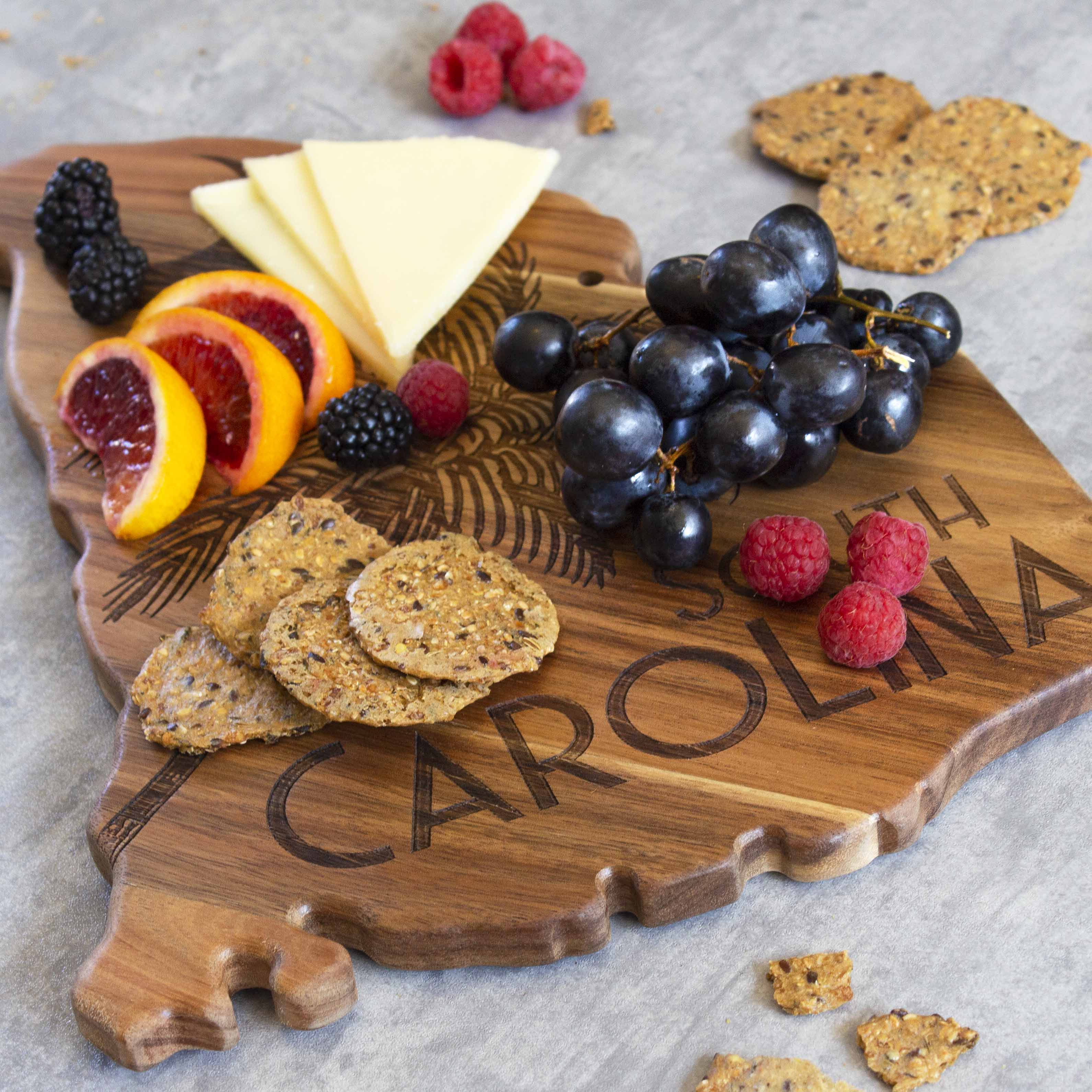 Premium Rock & Branch® Origins Series South Carolina Wood Cutting Board - Handcrafted Hardwood Chopping Board for Kitchen, Charcuterie & Serving - Perfect for Home Chefs & Entertaining
