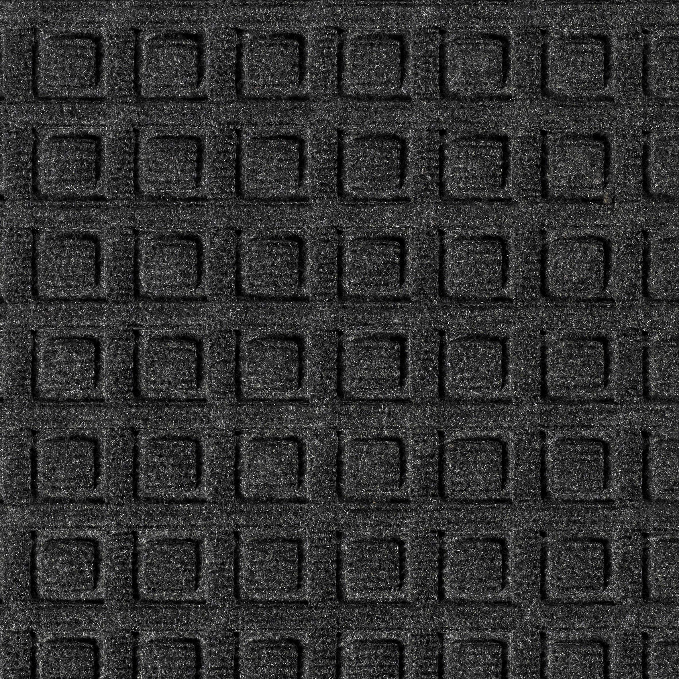 Notrax 152 Waffle CTE™ Entrance Mat 4' x 6' Charcoal - Heavy Duty Anti-Fatigue Doormat for Home, Office & Commercial Use - Water Absorbent, Durable & Easy to Clean Floor Mat for High Traffic Areas