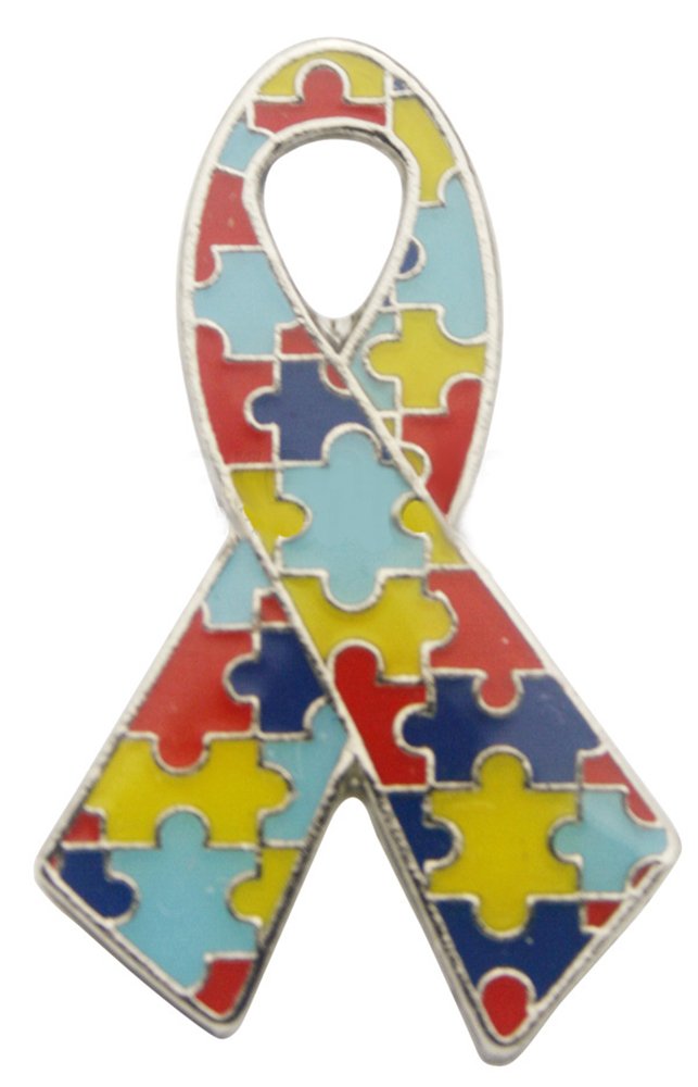 Autism Awareness Ribbon Pin - Blue Puzzle Piece Lapel Pin for Support & Advocacy - Perfect for Shirts, Jackets, Bags & Awareness Events