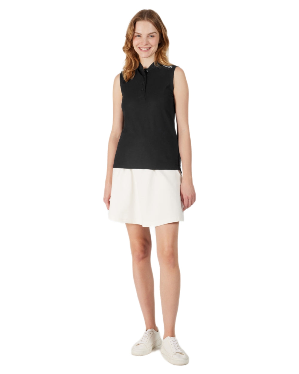 Didriksons Women's Nikki Sleeveless Polo T-Shirt - Breathable Summer Golf & Tennis Top for Active Lifestyle