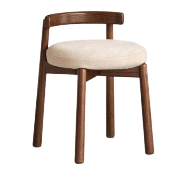 15.7x16.1x21.7 inch / 40x41x55 cm / walnut color / stool