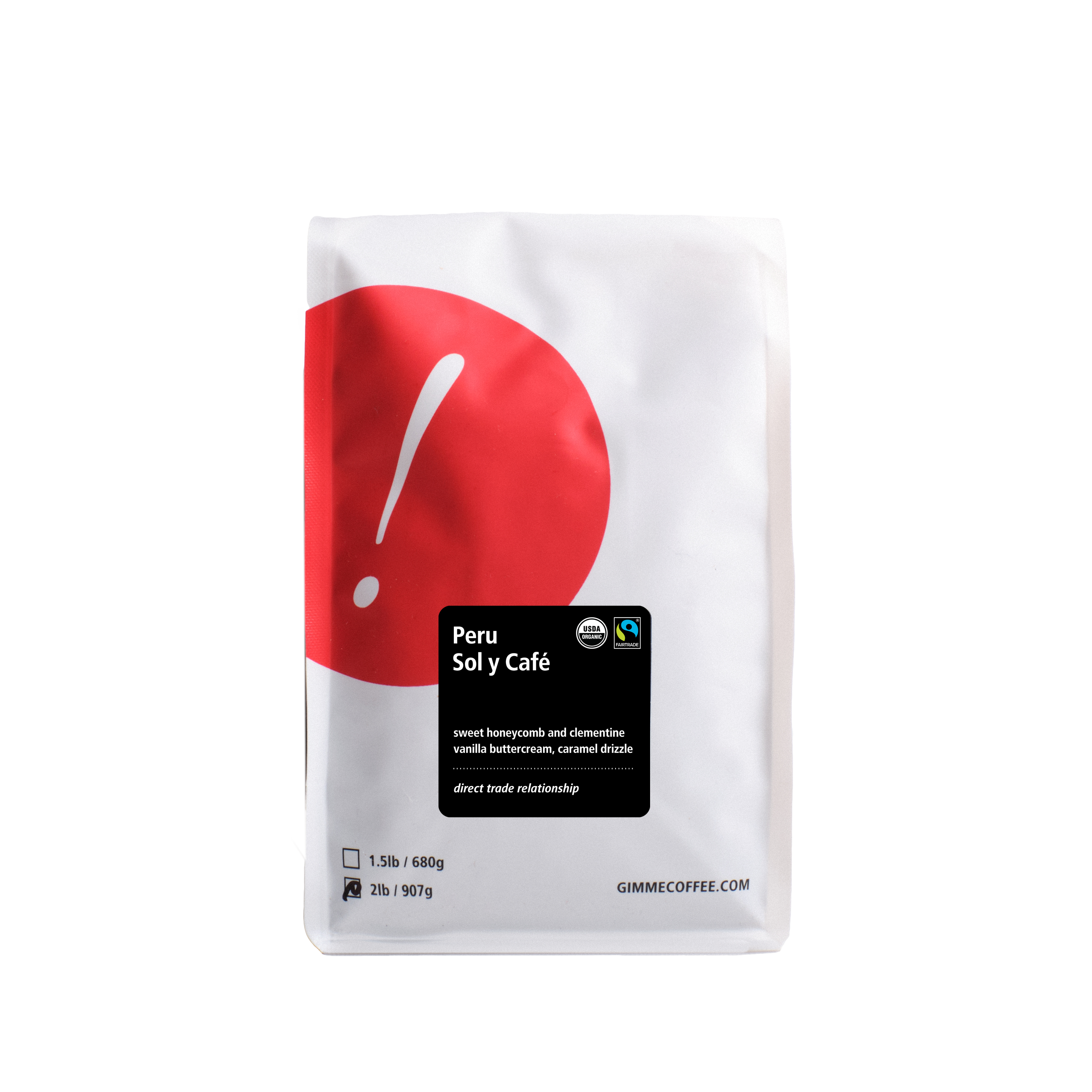 Peru Sol Y Cafe - Premium Peruvian Coffee Beans, Organic & Fair Trade - Perfect for Home Brewing, Gifts & Office Use