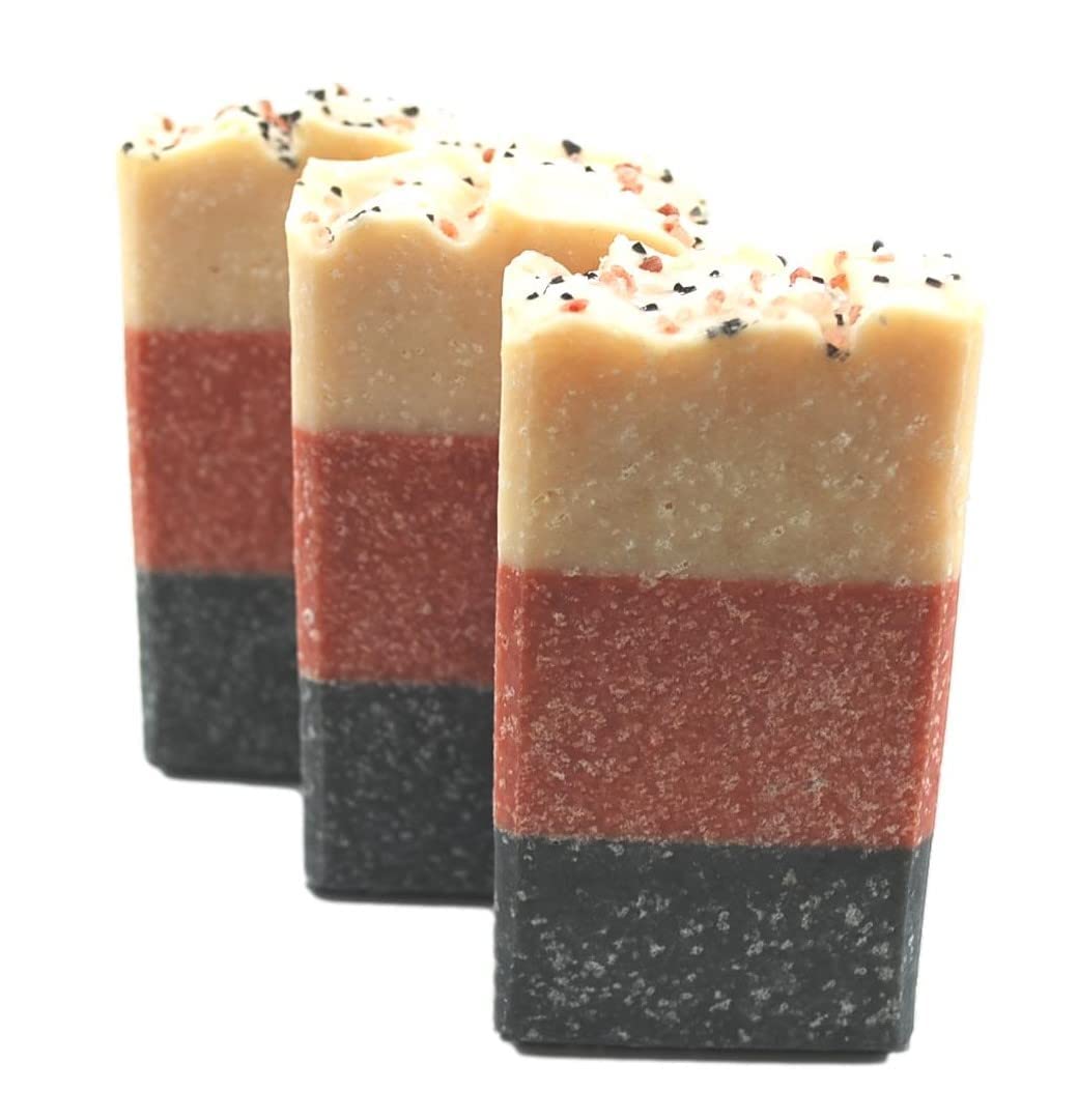 Traverse Bay Bath & Body - All Natural Handmade Cold Process Bar Soap with Three Salts & Essential Oils, 3-Pack (16+ oz) - Made in USA | Perfect for Spa Day, Gift Sets & Eco-Friendly Skincare