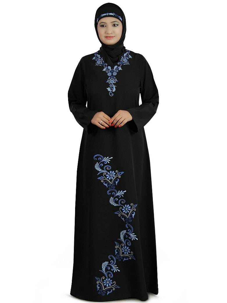 Elegant Aatifa Abaya for Women - Modest Islamic Dress for Prayer, Mosque & Special Occasions