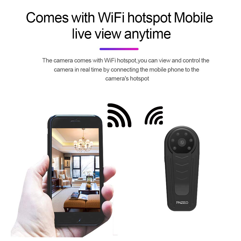 Mini Wireless WiFi IP Camera - Portable Super Small Home Security Camera with Remote View & P2P | Indoor/Outdoor Baby Monitor, Pet Camera, Nanny Cam