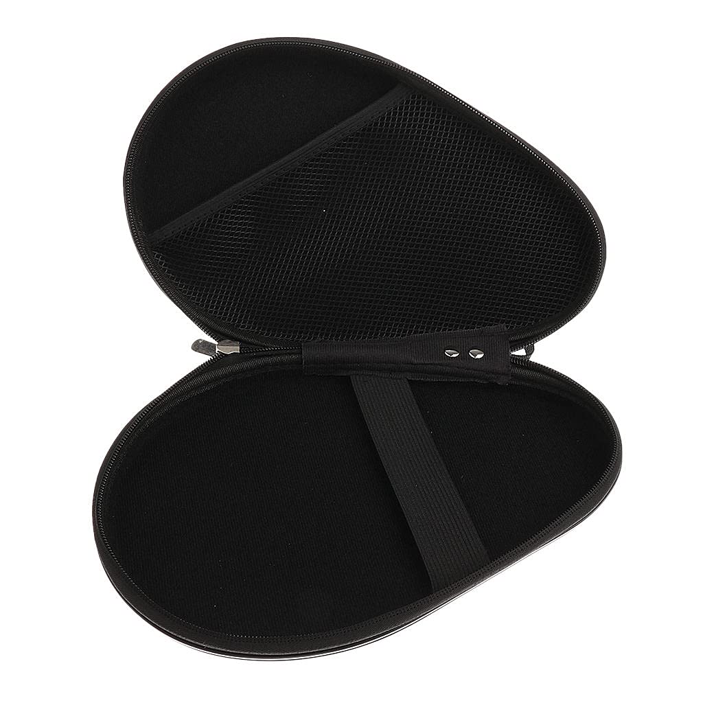 Premium Waterproof Ping Pong Paddle Case - Durable Table Tennis Racket Holder for 2 Paddles (Silver/Dark Blue) | Perfect for Storage, Travel & Tournament Play