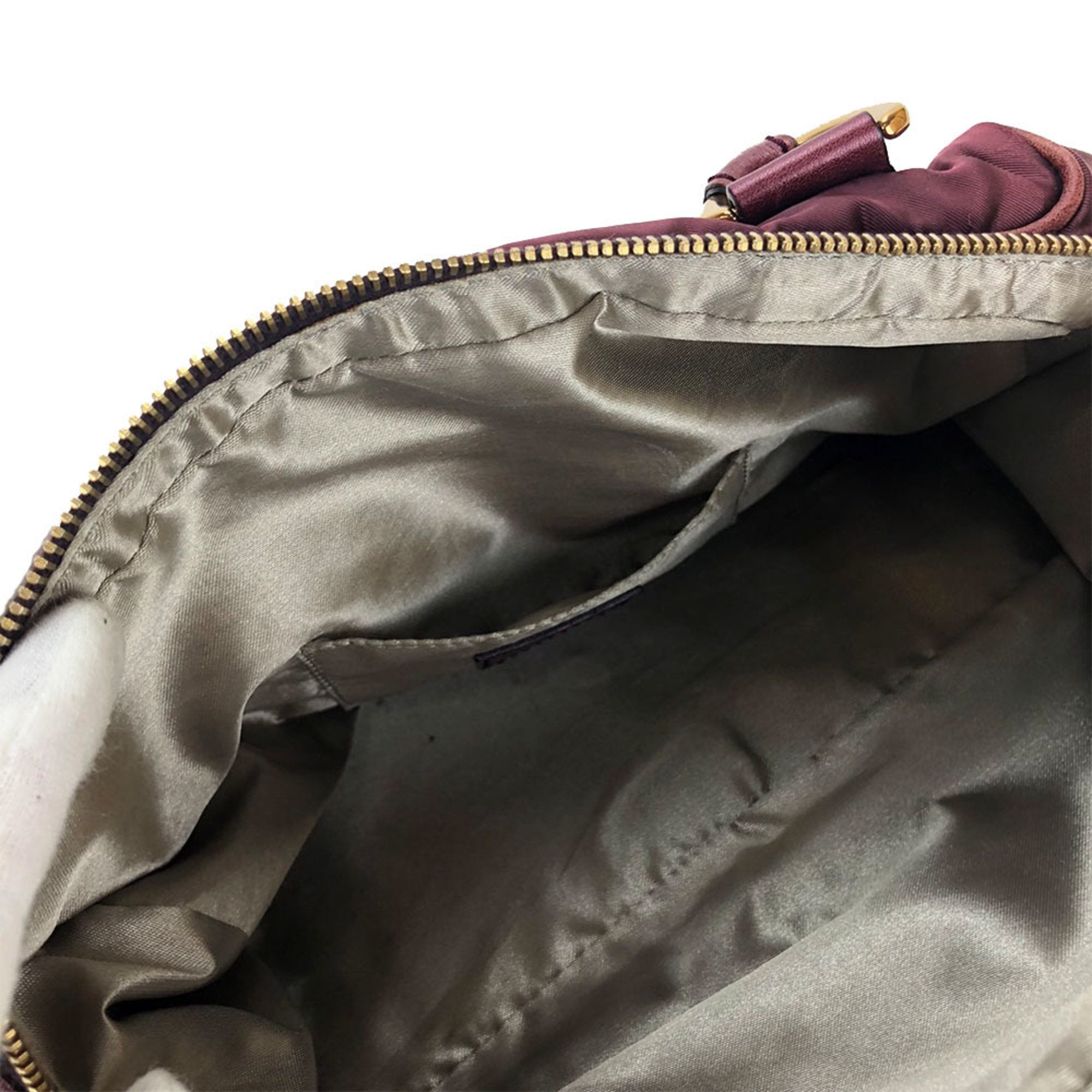 Stylish Bordeaux Nylon & Leather Crossbody Handbag with Adjustable Shoulder Strap - Perfect for Work, Travel, and Everyday Use