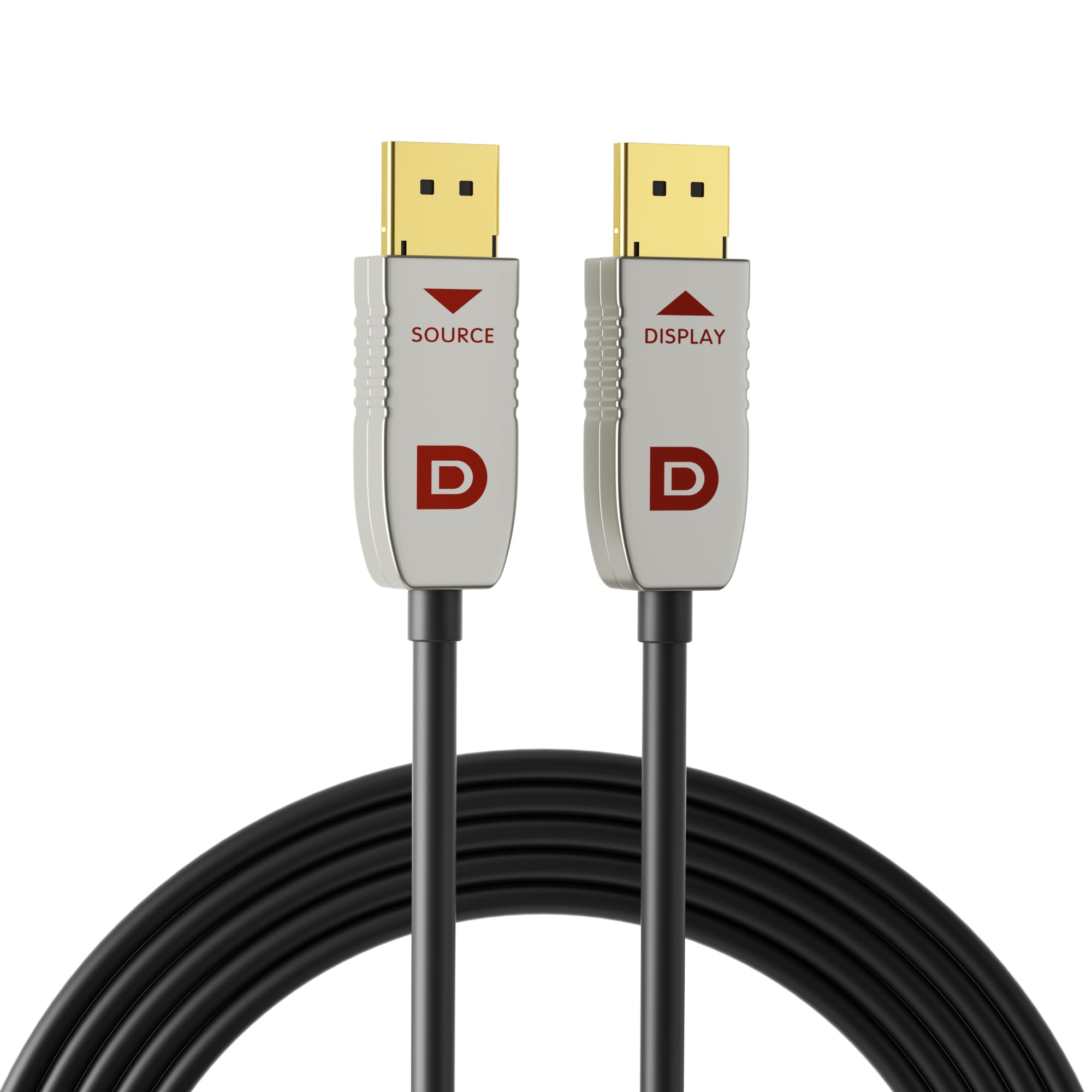 8K Fiber DisplayPort Cable 100ft - High Speed 32.4Gbps 8K@60Hz DP1.4 - Slim & Flexible Optical Cable for Gaming, Home Theater & Office Setup (8K_30M)