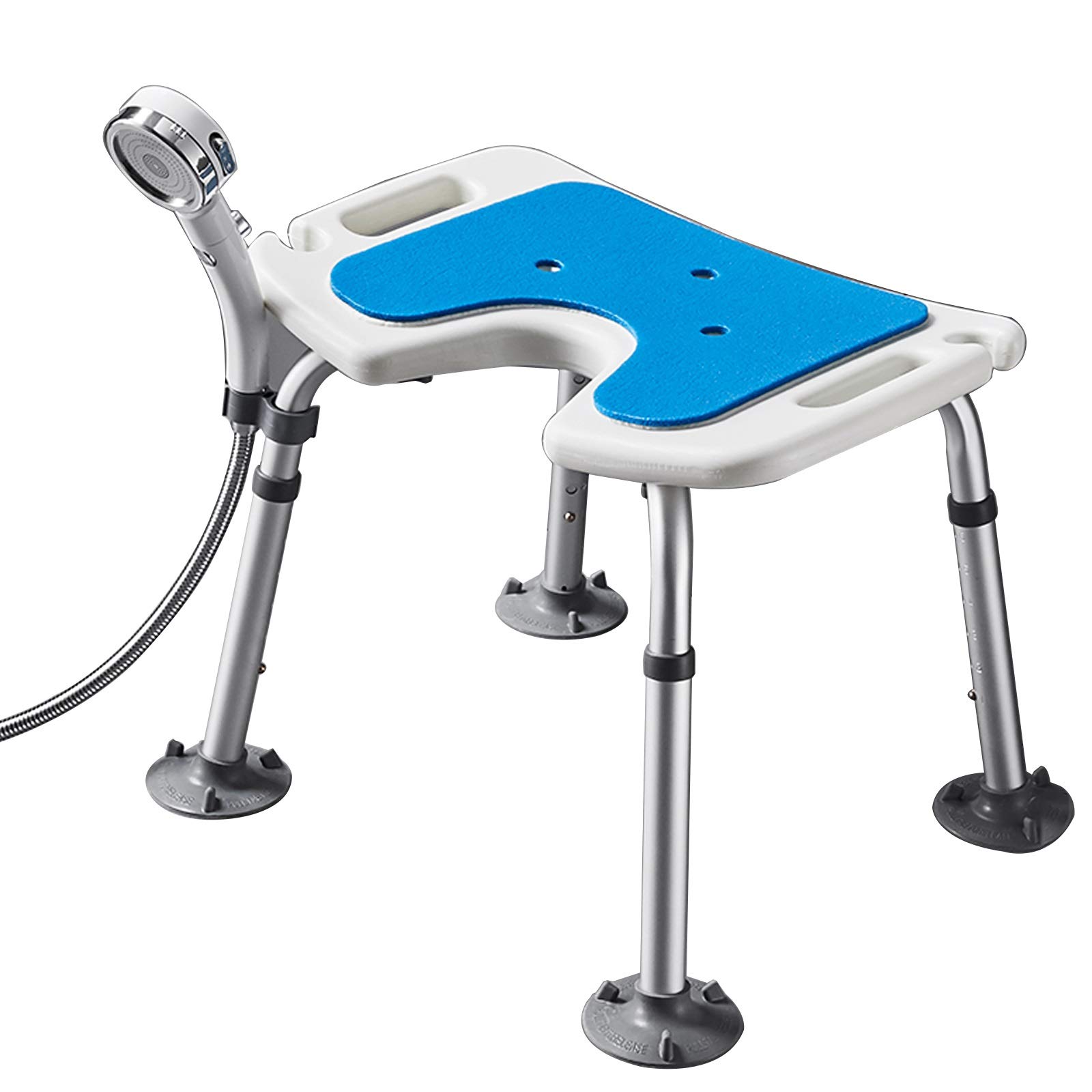 Colture Medical Tool-Free Assembly Spa Bathtub Shower Lift Chair - Portable Adjustable Bath Seat with Removable Mat - Ideal for Elderly & Disabled Bathing Safety - Perfect for Home, Hospital & Assisted Living Facilities