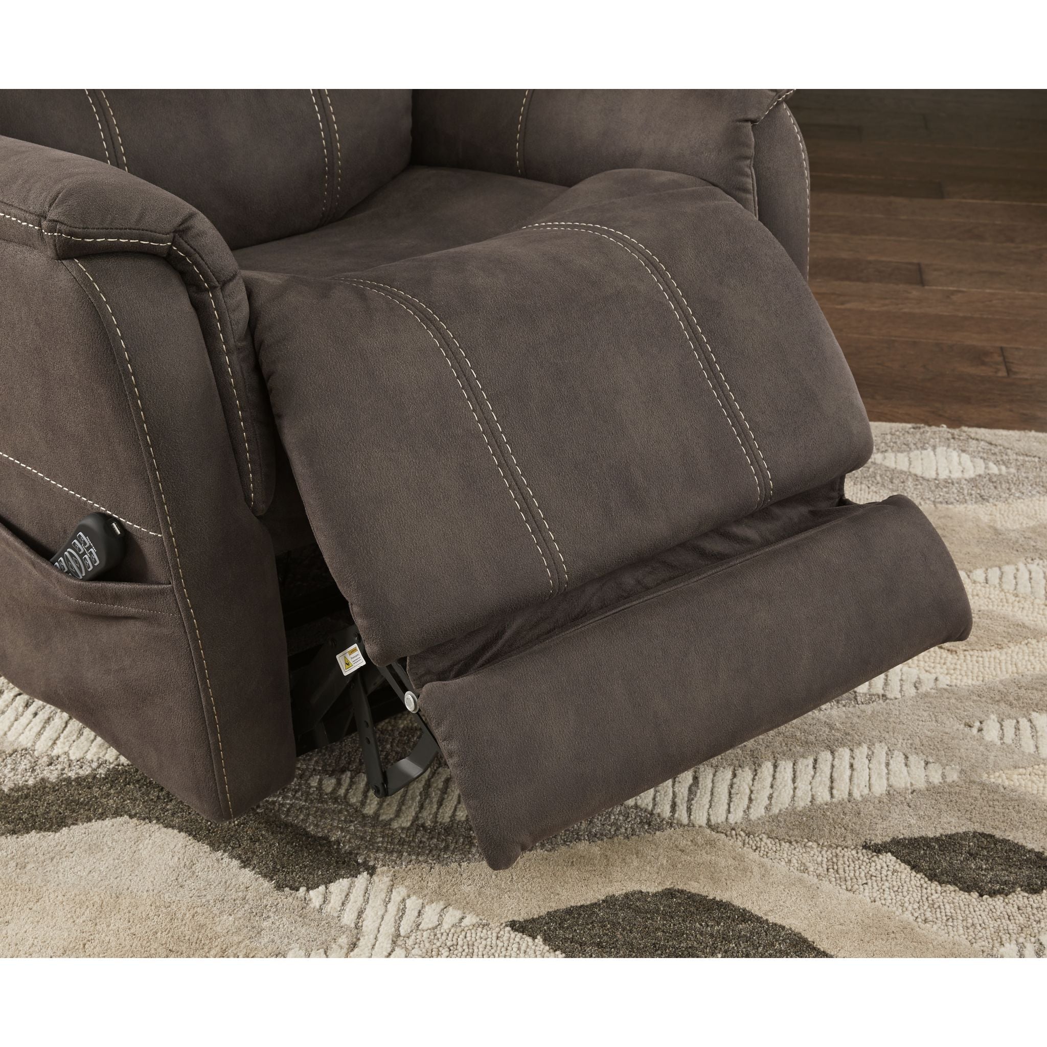 Ballister Power Lift Recliner Chair - Espresso Brown Leather Reclining Sofa with Remote Control for Elderly & Mobility Assistance - Perfect for Living Room, Bedroom & Home Theater Relaxation