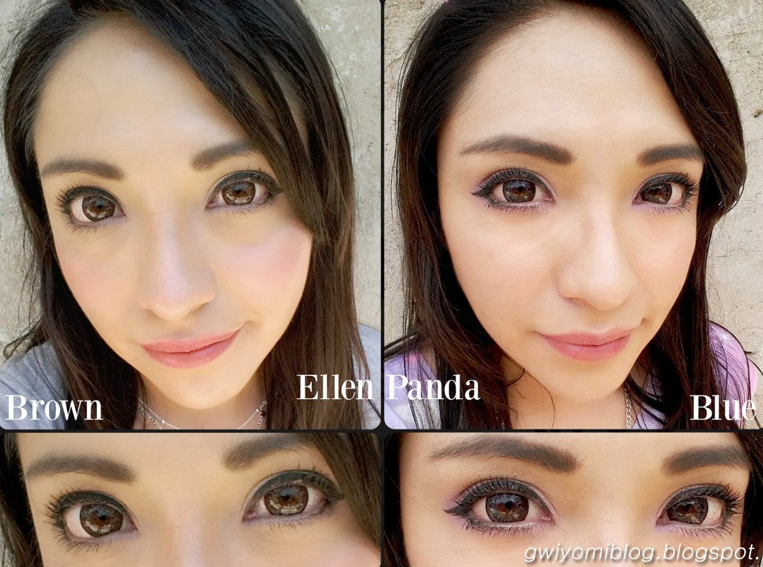 Ellen 4-Color Natural Brown Colored Contact Lenses (2-Piece Set) - 6 Month Wear - Perfect for Halloween, Cosplay & Daily Fashion Enhancement
