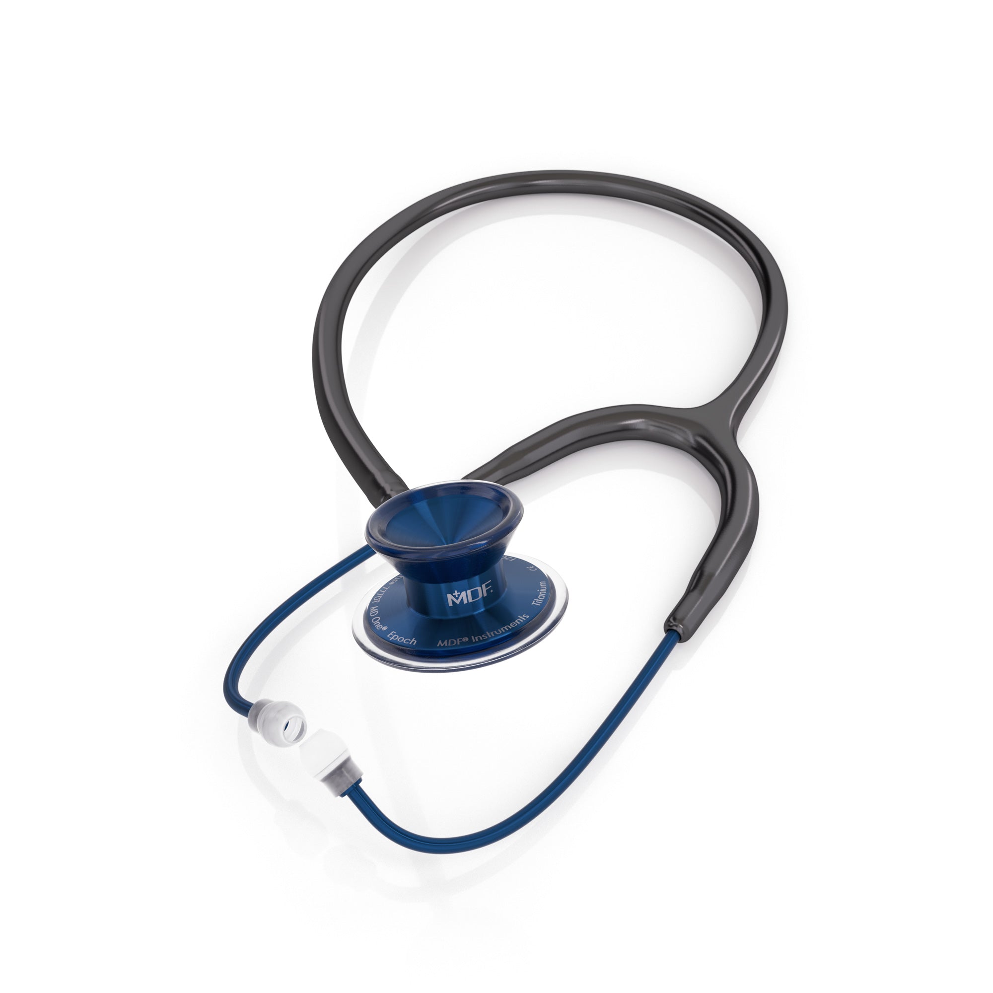 MD One® Epoch® Titanium Adult Stethoscope - Black/Capridium Finish | Premium Medical Diagnostic Tool for Doctors, Nurses & Healthcare Professionals | Ideal for Hospital, Clinic & Home Use