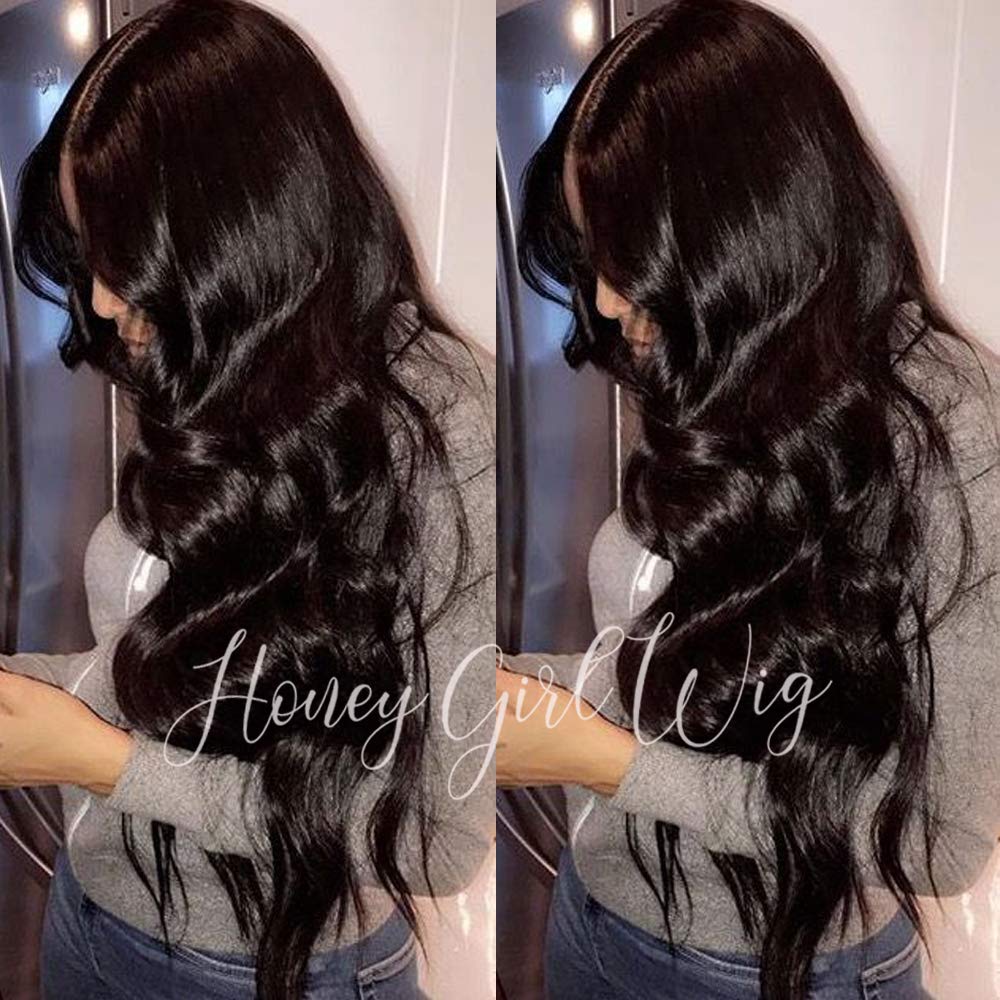 360 Lace Frontal Wig Pre Plucked with Baby Hair - 150% Density Brazilian Human Hair Wigs for Black Women - Body Wave Glueless 360 Lace Wigs - 14