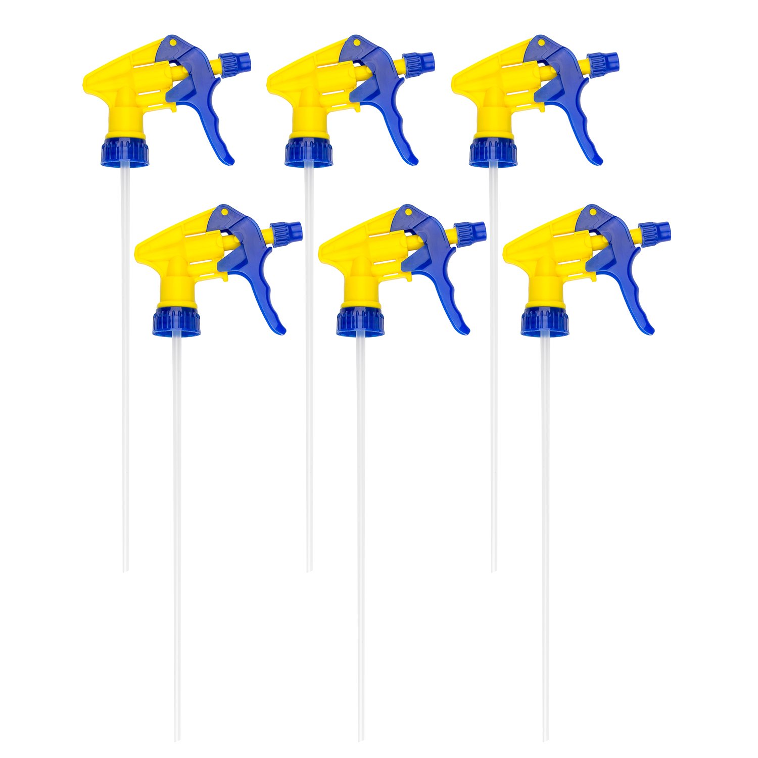 6-Pack Industrial Trigger Sprayer Replacement for Water Bottles - Heavy Duty Spray Nozzle for Cleaning, Gardening & DIY Projects
