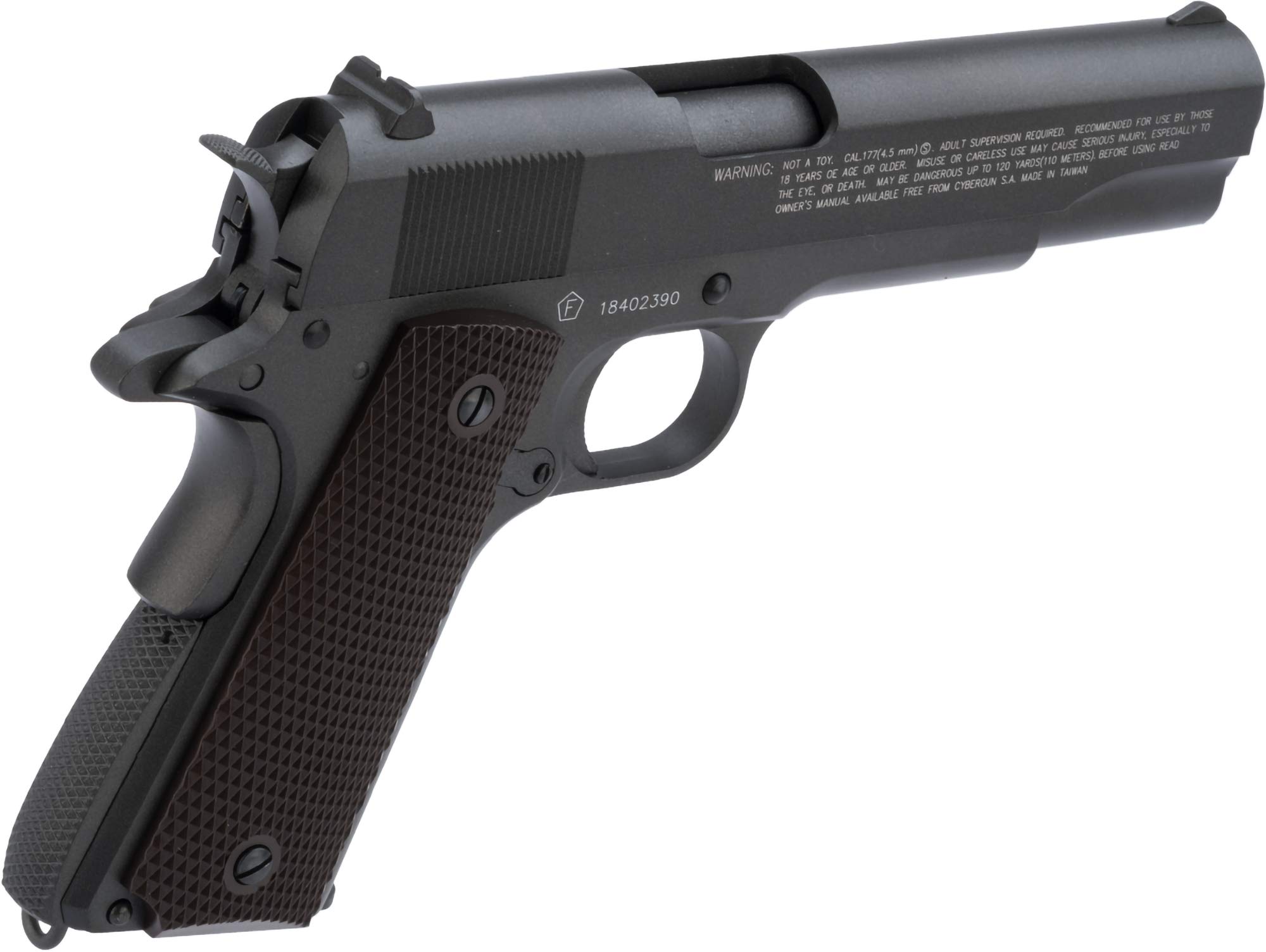 Tanfoglio Witness Metal Blowback 1911 4.5mm Air Pistol (.177 Caliber) - Realistic CO2 Airgun for Target Shooting & Training | Perfect for Backyard Practice & Airsoft Enthusiasts