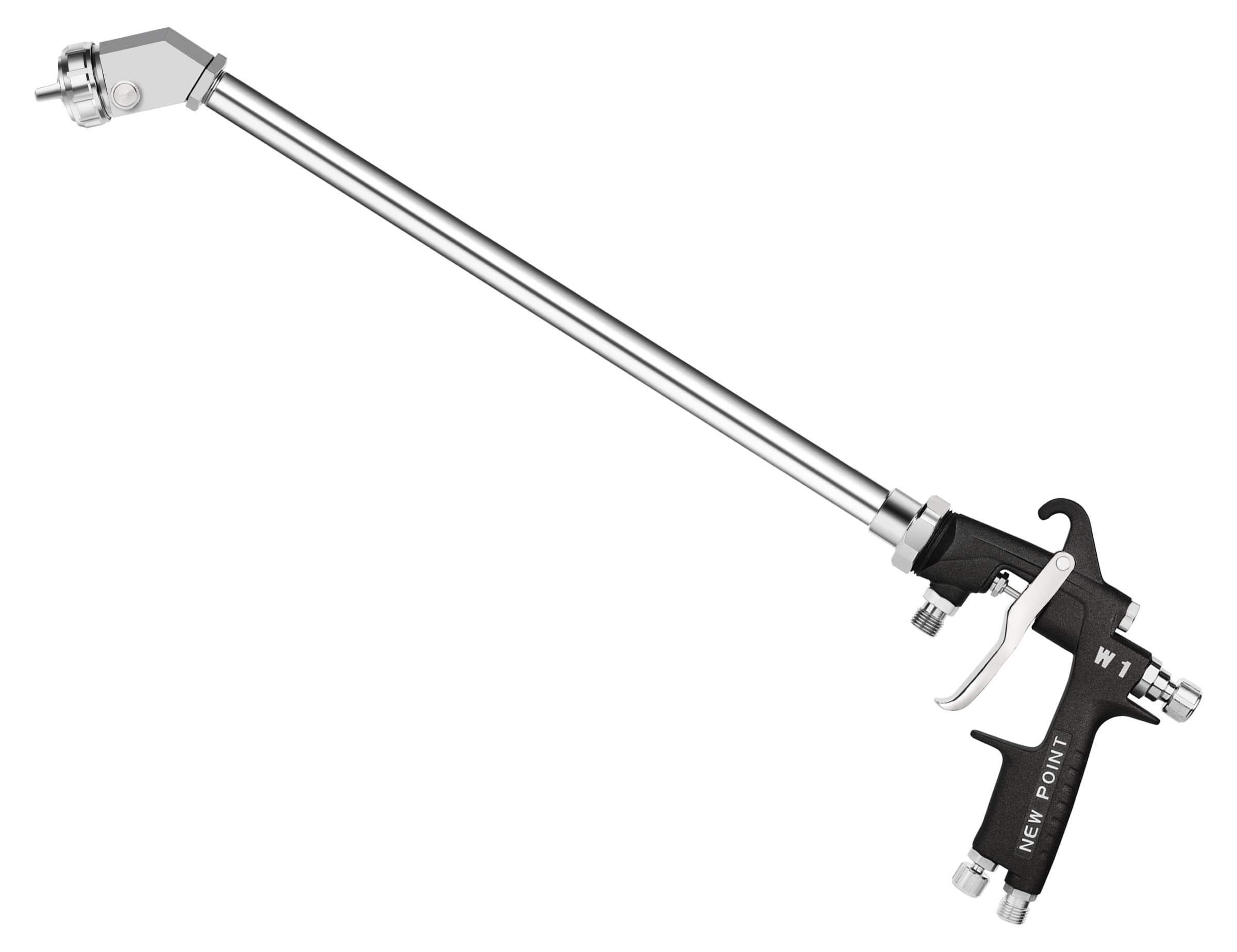 100cm Extension Long Pole Spray Angle Air Spray Gun - High Efficiency Pressure Feed Paint Gun for House & Automotive Painting (3.0mm Nozzle, 45° Spray Angle) | Perfect for Wall Painting, Car Bodywork & Large Surface Projects
