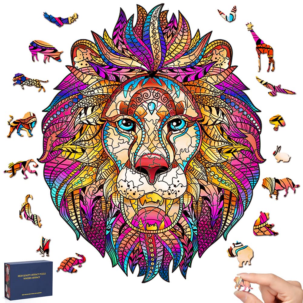 OSDUE 3D Wooden Animal Puzzle for Adults & Kids 8+ | 36-Piece Wood Jigsaw Puzzle with Gift Box | Family Board Game, Home Decor, Birthday Gift for Boys & Girls | Perfect for Stress Relief & Family Bonding