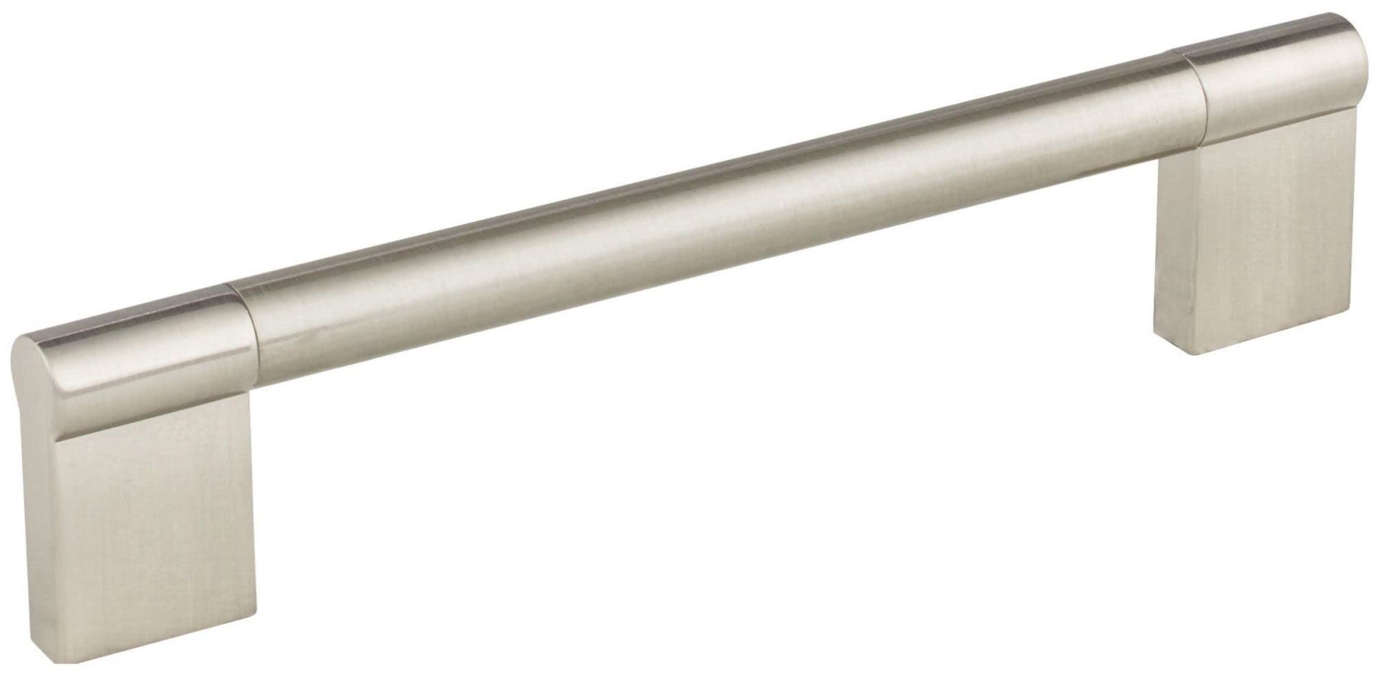 10-Pack 160mm Satin Nickel Cabinet Bar Pulls - Knox Style Drawer Handles for Kitchen & Bathroom Cabinets, Dressers & Furniture Hardware
