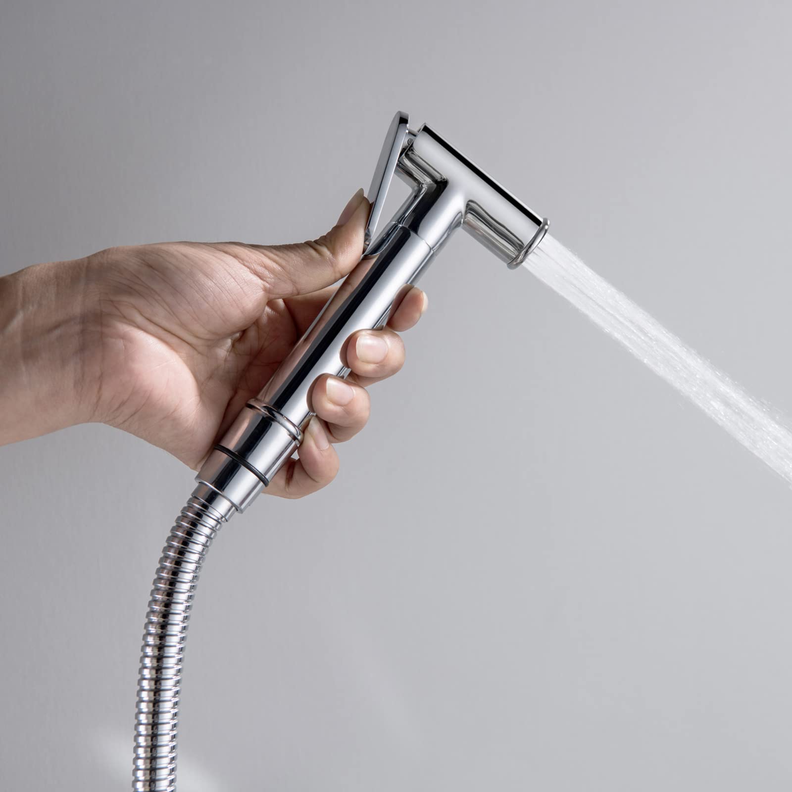 Portable Handheld Bidet Sprayer for Toilet with Hot & Cold Water Mixing Valve - Strong Pressure Bathroom Cleaning Tool for Personal Hygiene, Baby Care & Travel Use
