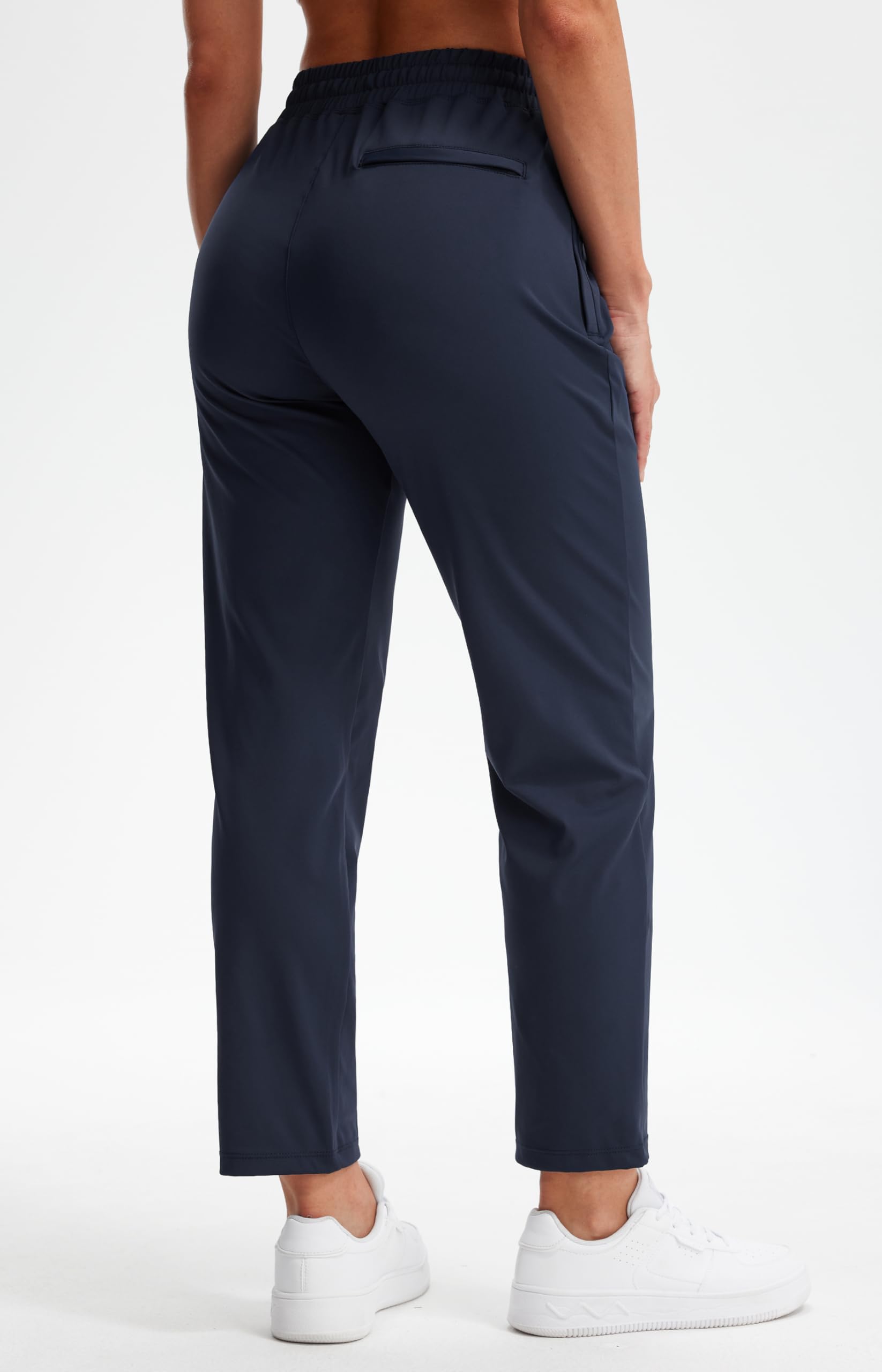 Libin Women's 4-Way Stretch Golf Pants - 7/8 Length Ankle Joggers with Zipper Pockets - Yoga, Athletic & Workout Sweatpants - Perfect for Golf, Running, Gym & Casual Wear