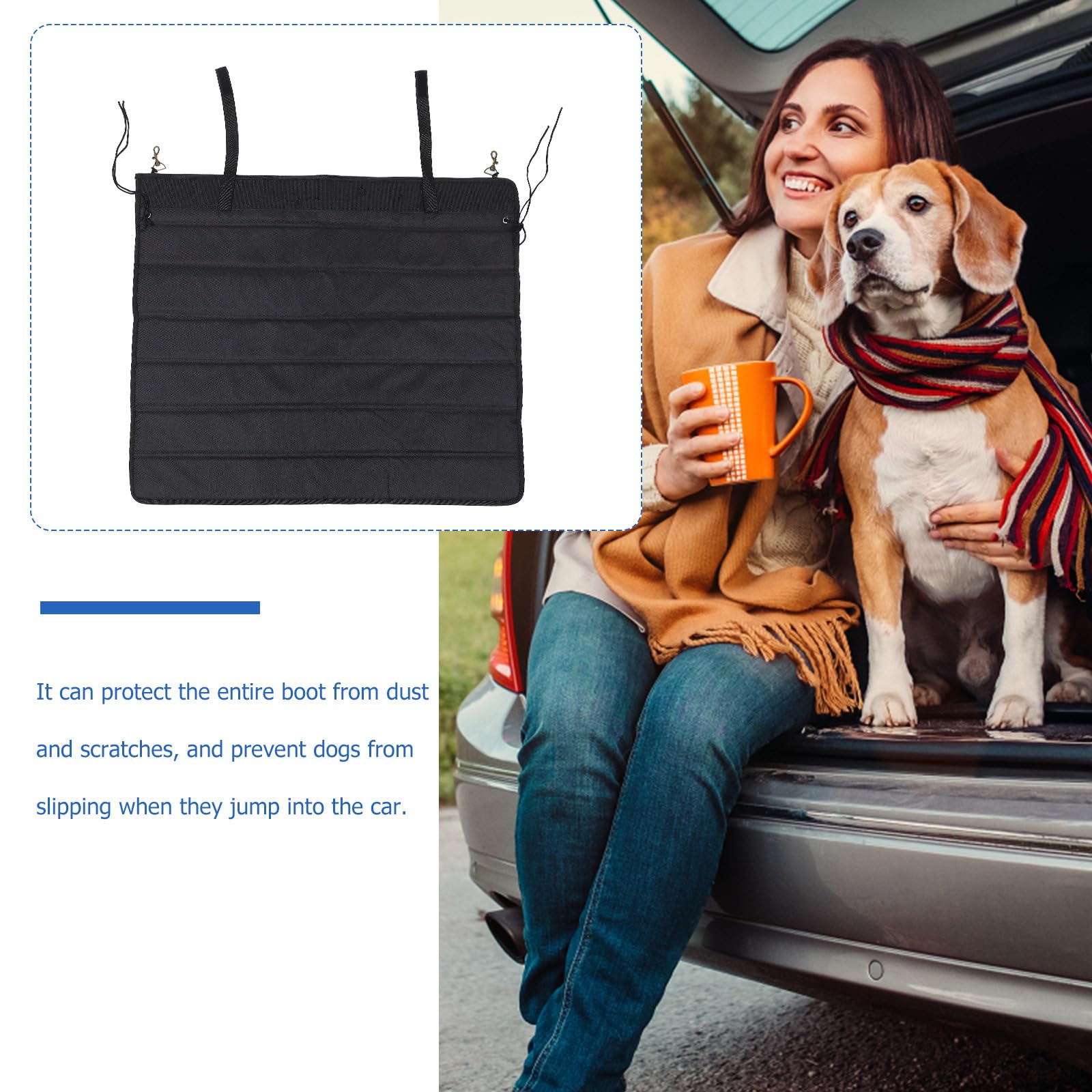 Balacoo Foldable SUV Cargo Liner & Car Bumper Guard - Universal Trunk Protector for Pets, Dogs, Trucks & SUVs | Waterproof Rear Bumper Mat for Travel, Camping & Outdoor Adventures