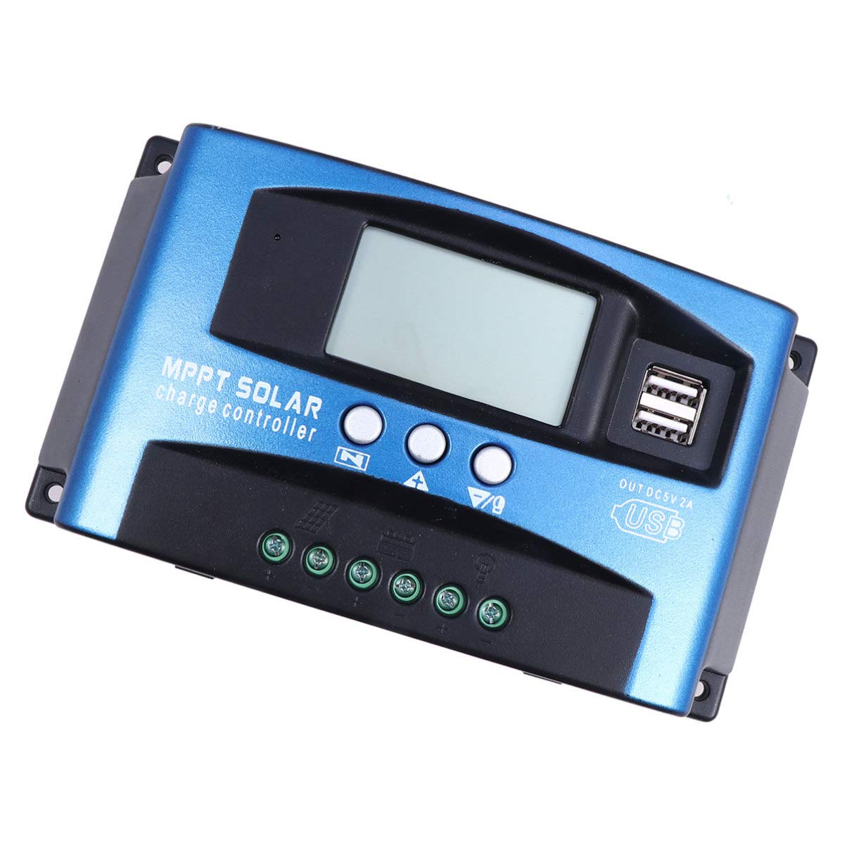 DOITOOL 60A MPPT Solar Charge Controller 12V/24V with USB Output - Smart Regulator for Solar Panel Battery Charging | Ideal for Home, RV, Marine & Industrial Use | Fast Mobile Phone Charging & Solar Power Management