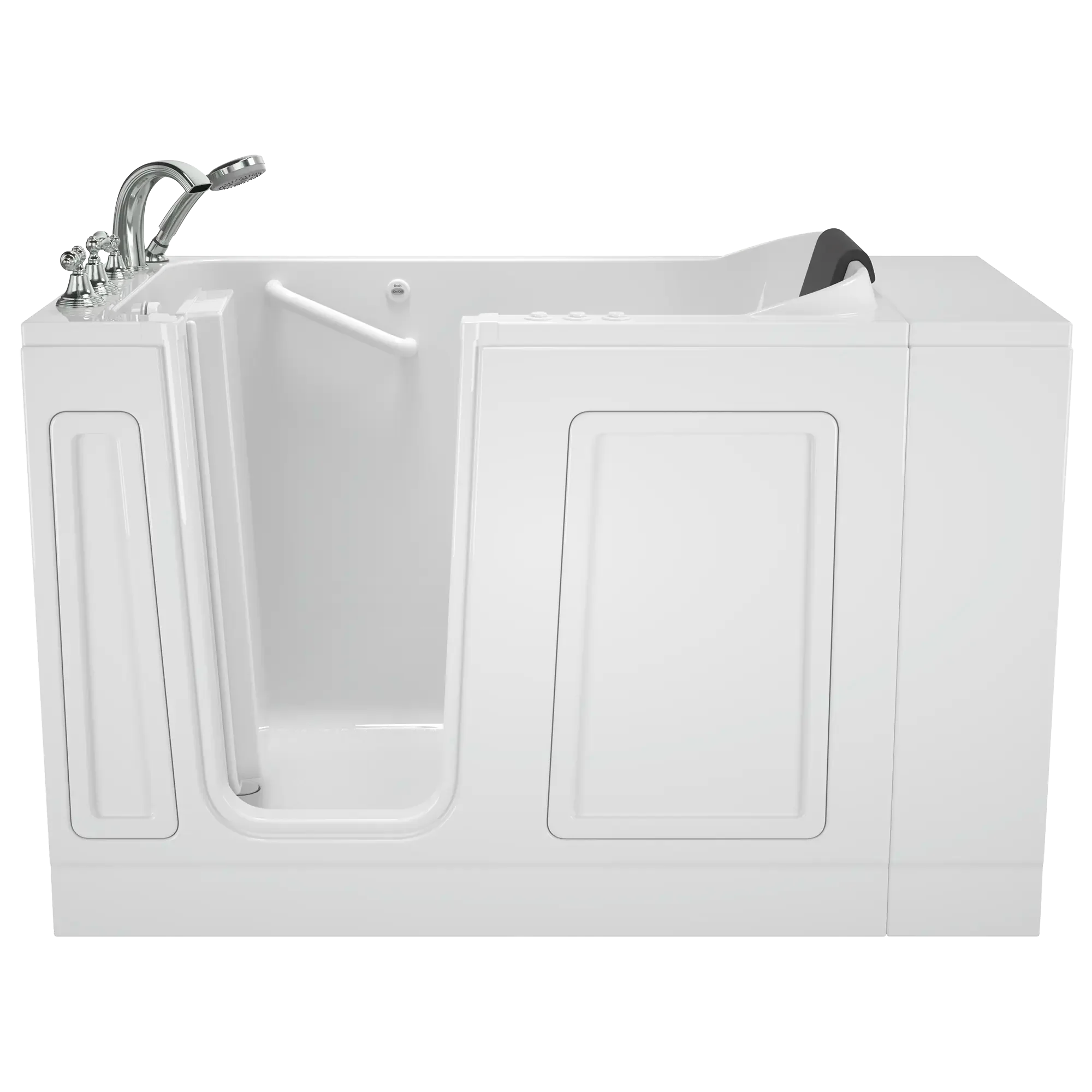 30 x 51 Inch Acrylic Walk-in Bathtub with Air Spa & Whirlpool Systems - Left Hand Drain & Faucet - Luxury Accessible Tub for Elderly & Mobility Impaired - Perfect for Relaxation & Hydrotherapy at Home