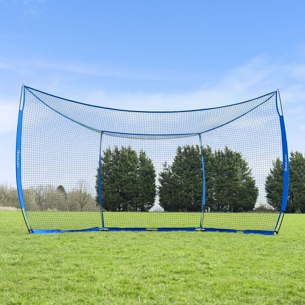 FORTRESS Baseball Pop-Up Backstop Net - Portable Pitching & Batting Practice Net for Baseball & Cricket Training | Durable Sports Equipment for Backyard, Field & Indoor Use