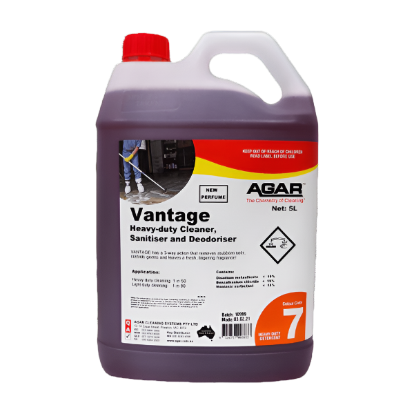 Agar Vantage 3-in-1 Multi-Purpose Cleaner | Powerful Detergent, Sanitizer, and Deodorizer for Home, Kitchen, and Bathroom Cleaning
