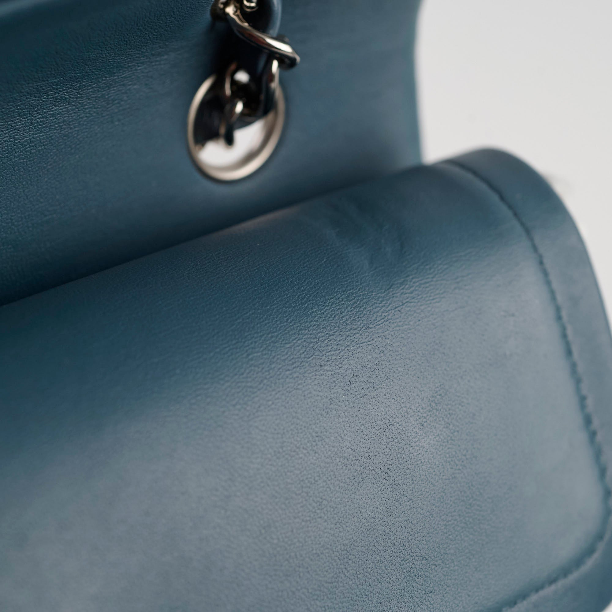 Chanel Medium/Large Double Classic Flap Bag in Blue - Luxury Designer Handbag for Women | Perfect for Work, Evening Events & Everyday Use
