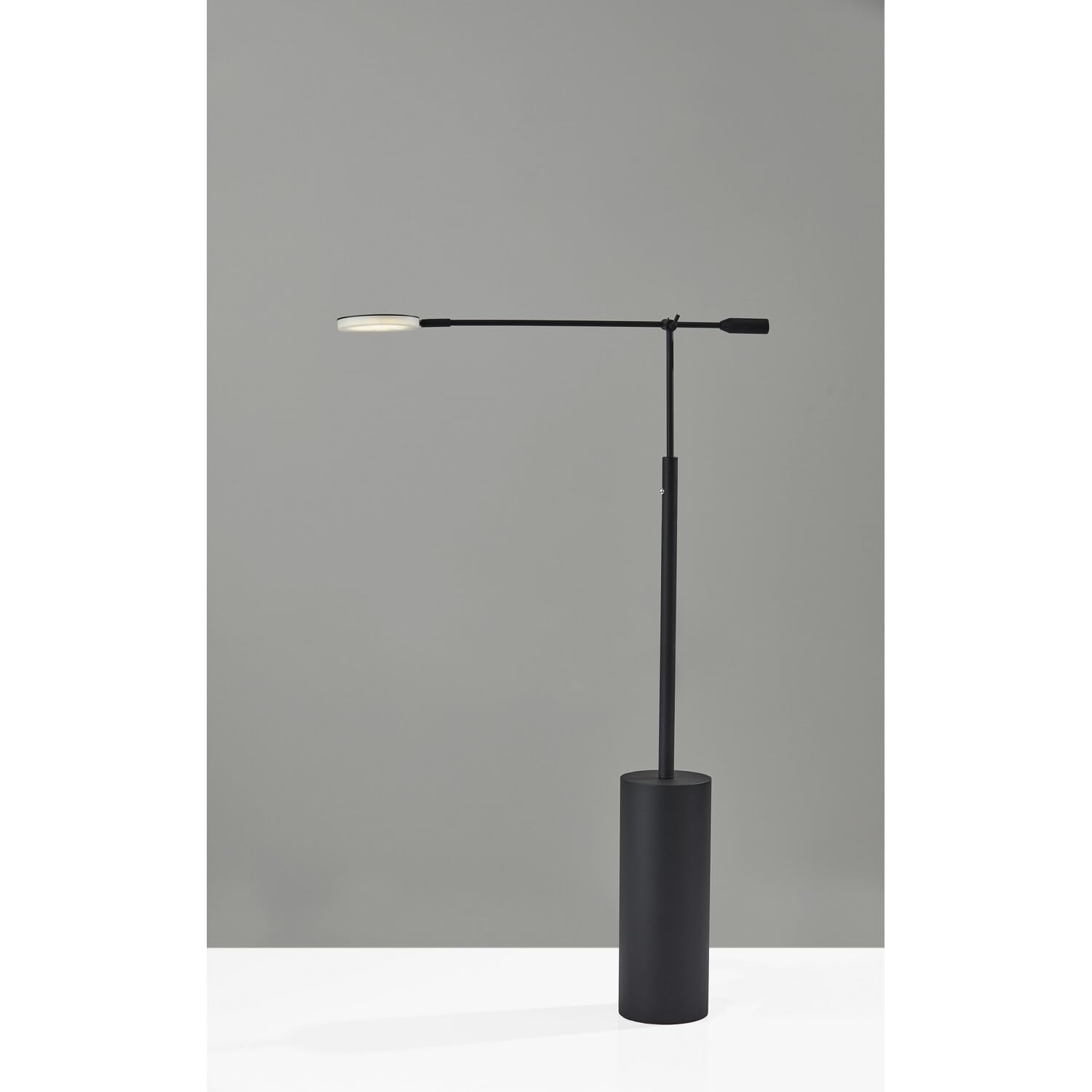Adjustable 3-Color LED Floor Lamp with Black Metal Shade - Modern Lighting for Living Room, Bedroom, or Office